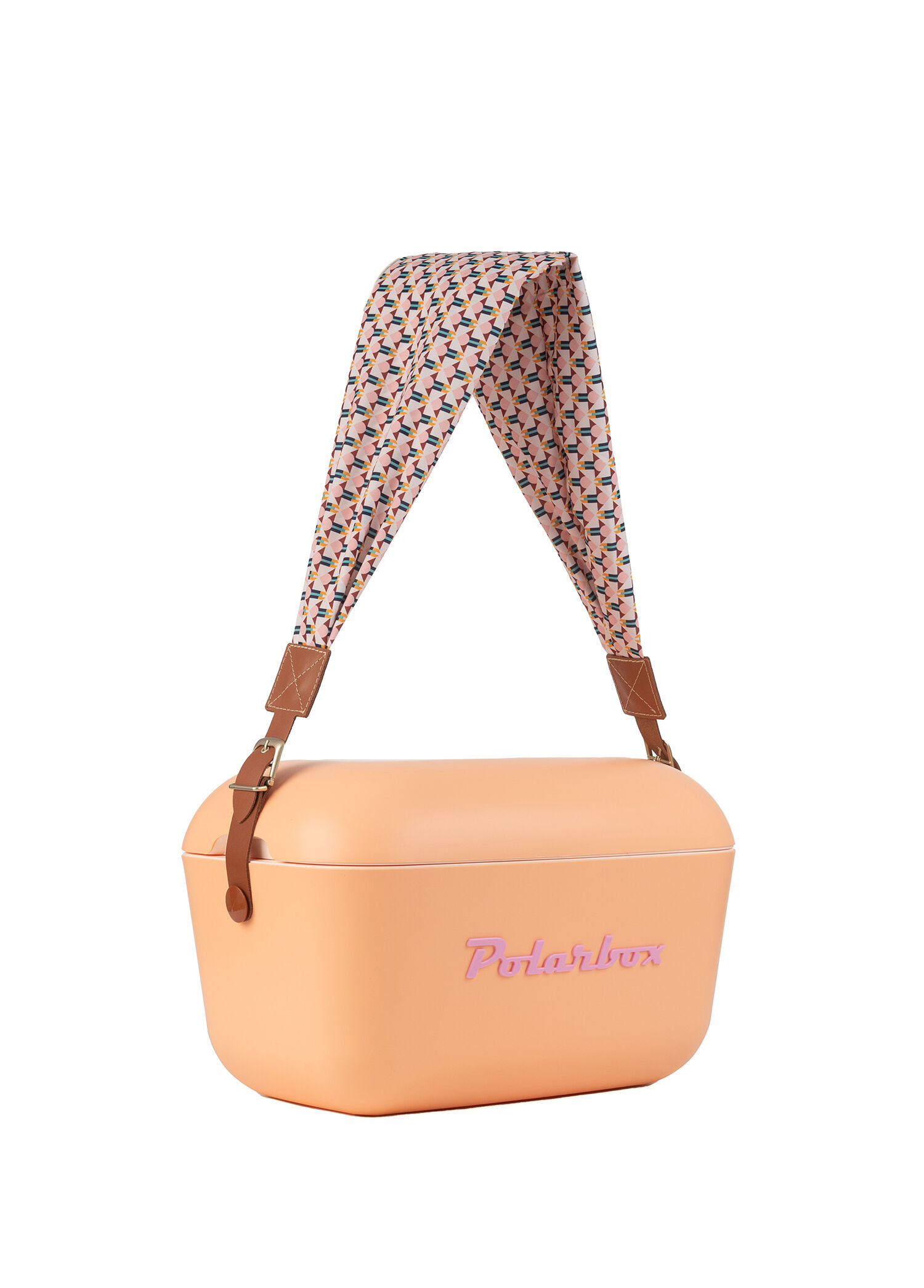 Prinkstyle Geometric Klasik Kayışlı Sorbete Rose Soğuk ve Sıcak Tutucu Termal Çanta 20 lt