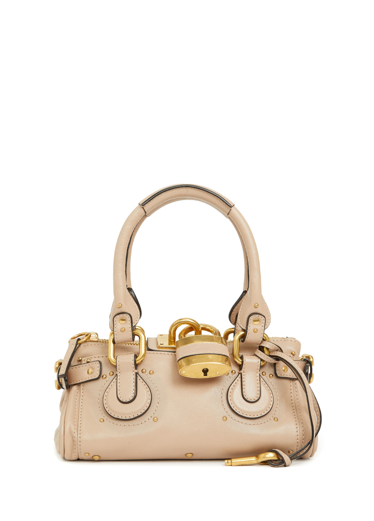 美品 chloe paddington ミニバッグ アクセサリーポーチ Chloe Pudra Kadın Paddington Small Pudra Kadın Deri Çanta 1893427