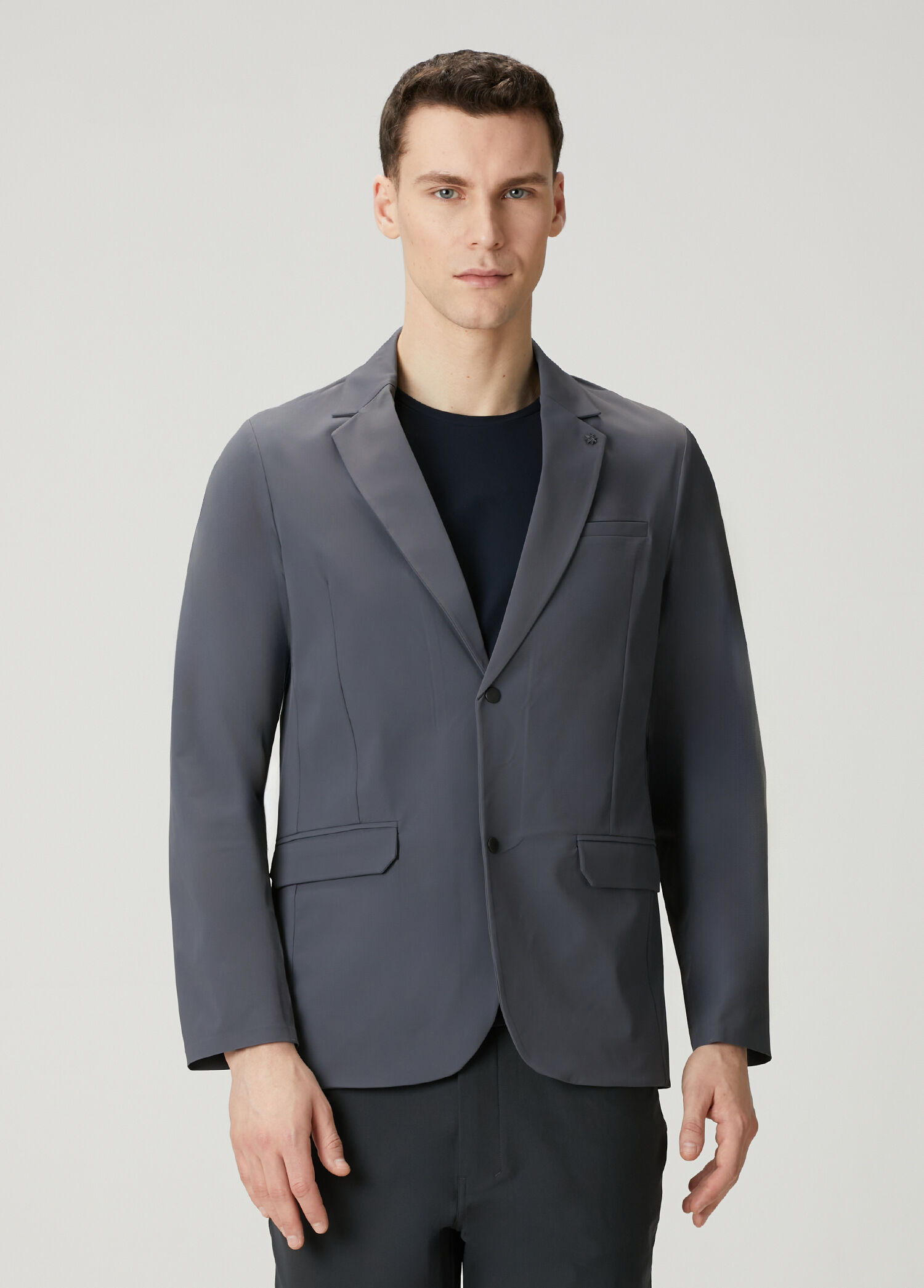 Comfy Koyu Gri Blazer