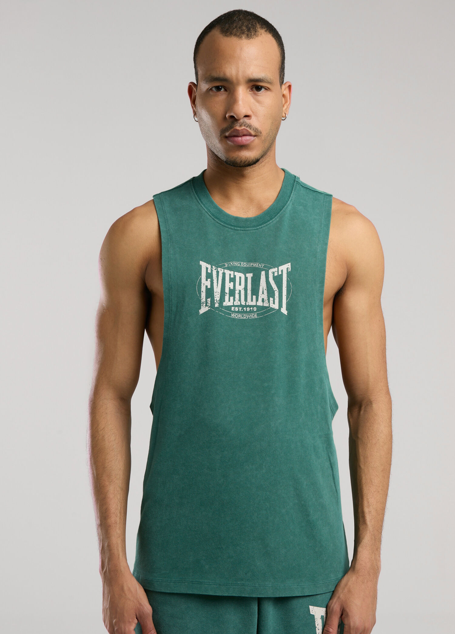 Authentic Boxing Koyu Yeşil Oversize Erkek Spor Atlet