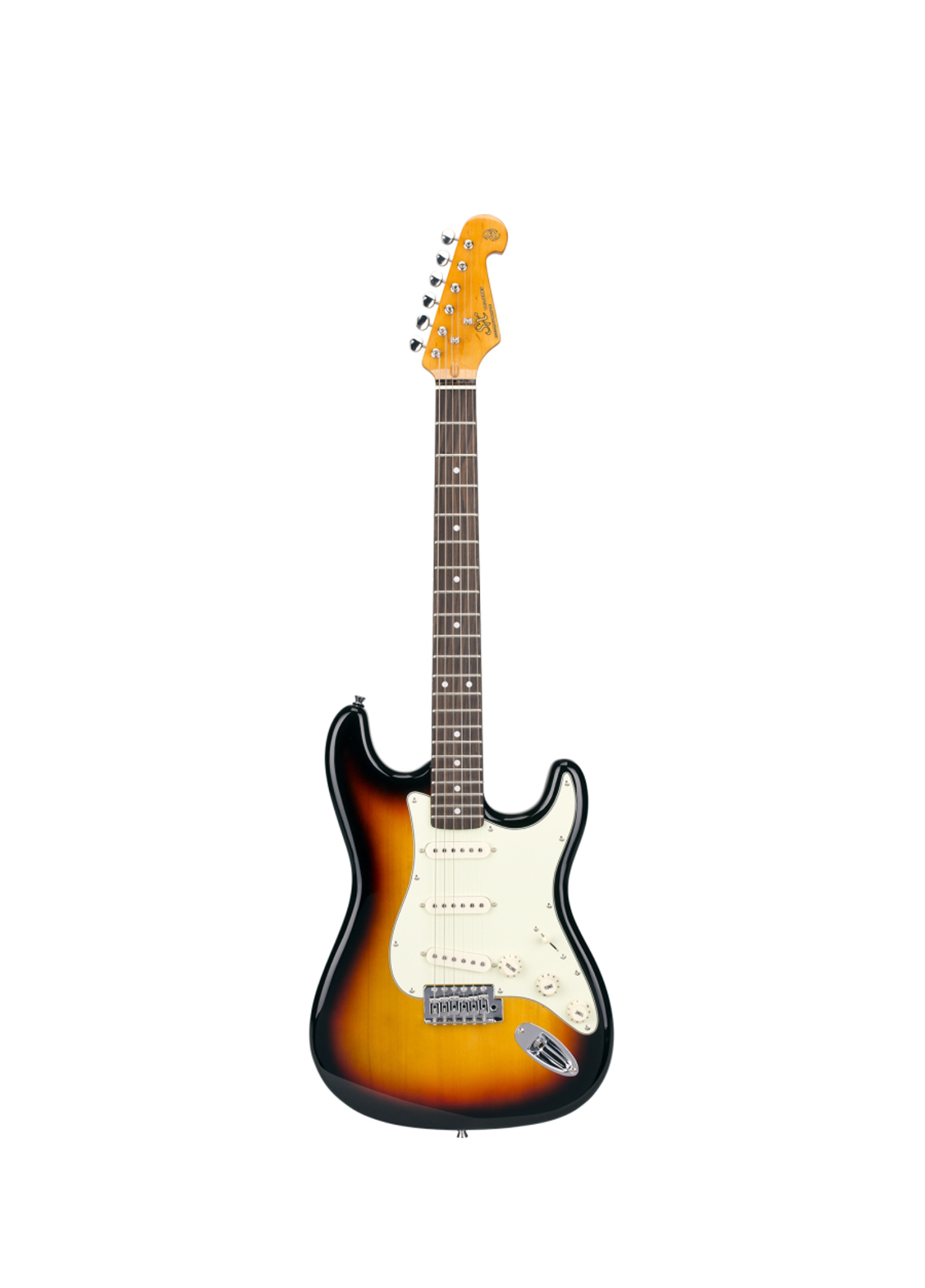 SX - Stratocaster 3-Tone Sunburst Elektro Gitar - Renkli