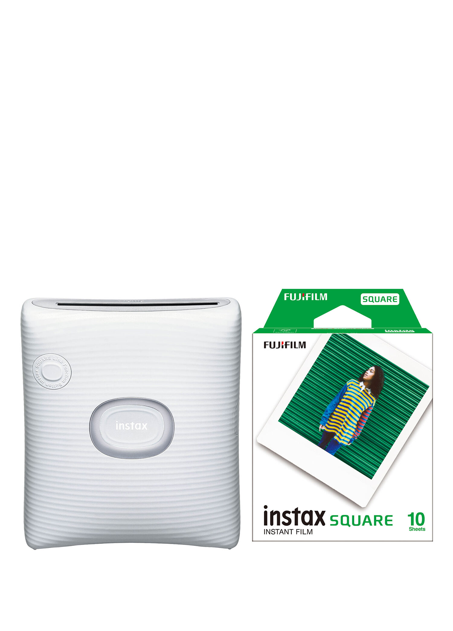 Instax SQ Link Beyaz Ex D Akıllı Telefon Yazıcısı + 10'lu Film
