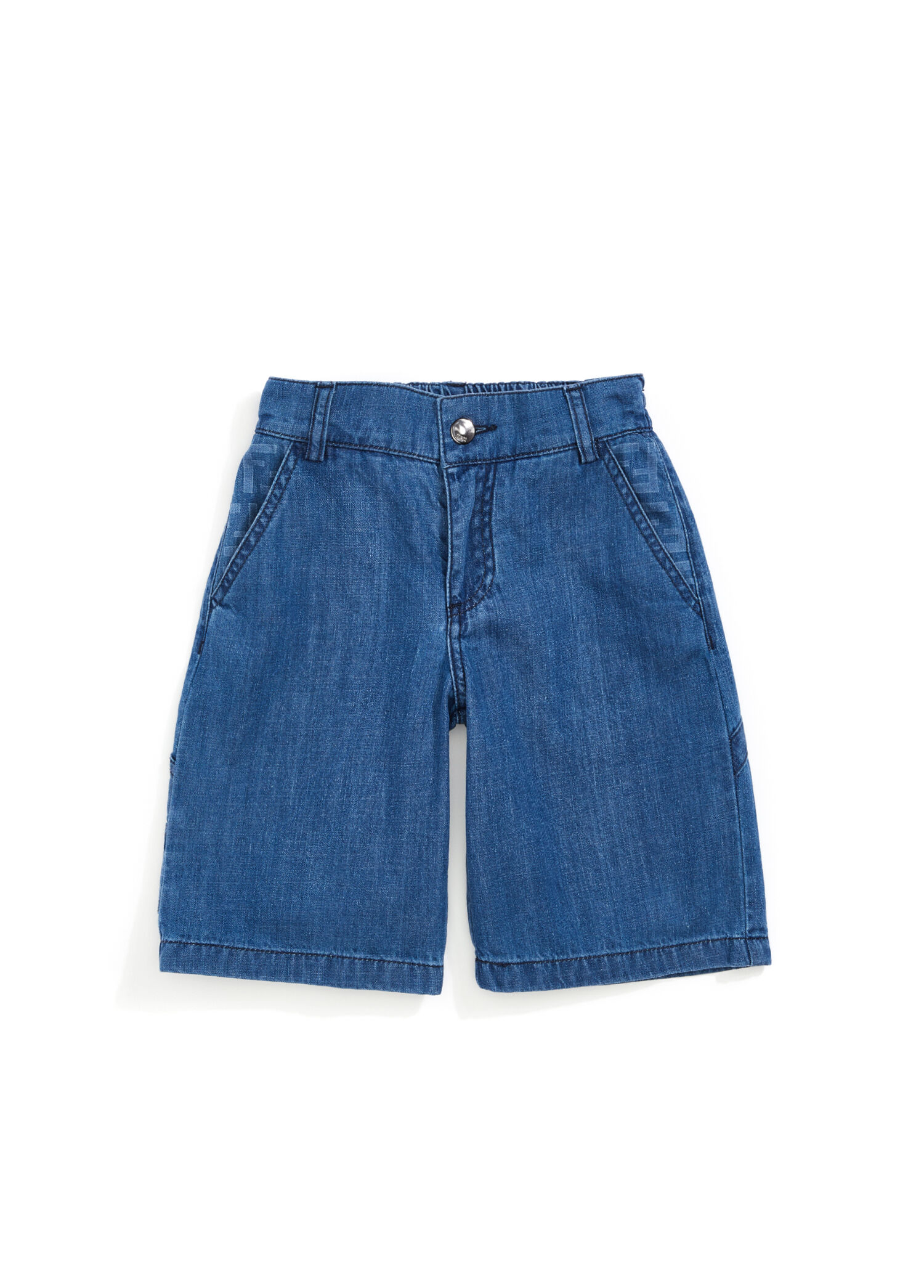 Lacivert Erkek Çocuk Denim Bermuda