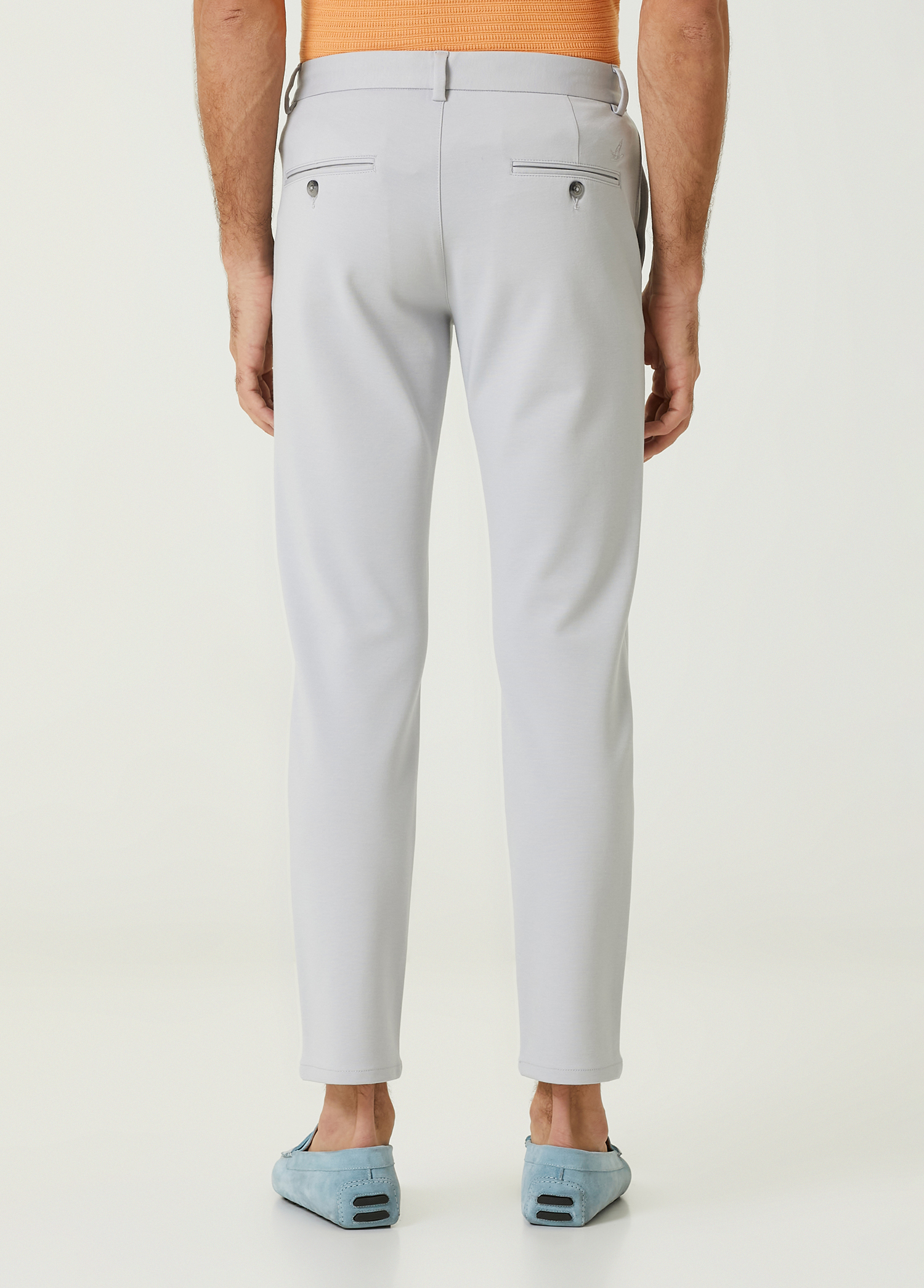 Buz Beli Kordonlu Örme Pantolon_2