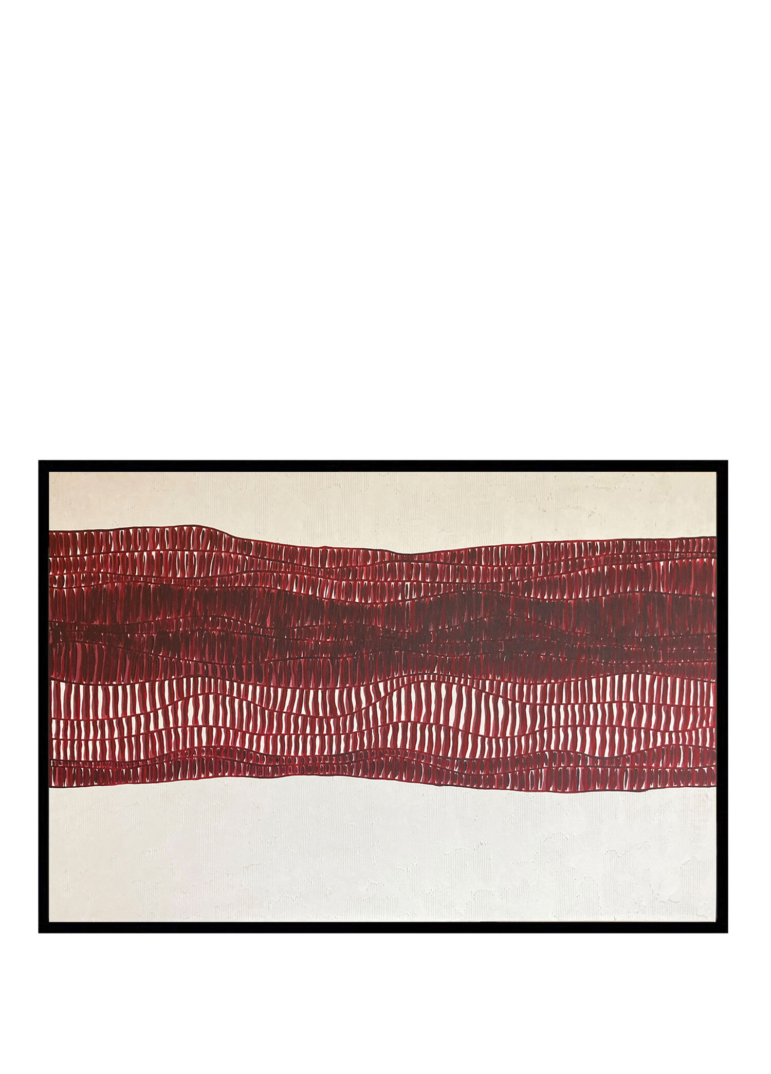 Red Textures Akrilik El Yapımı Tablo