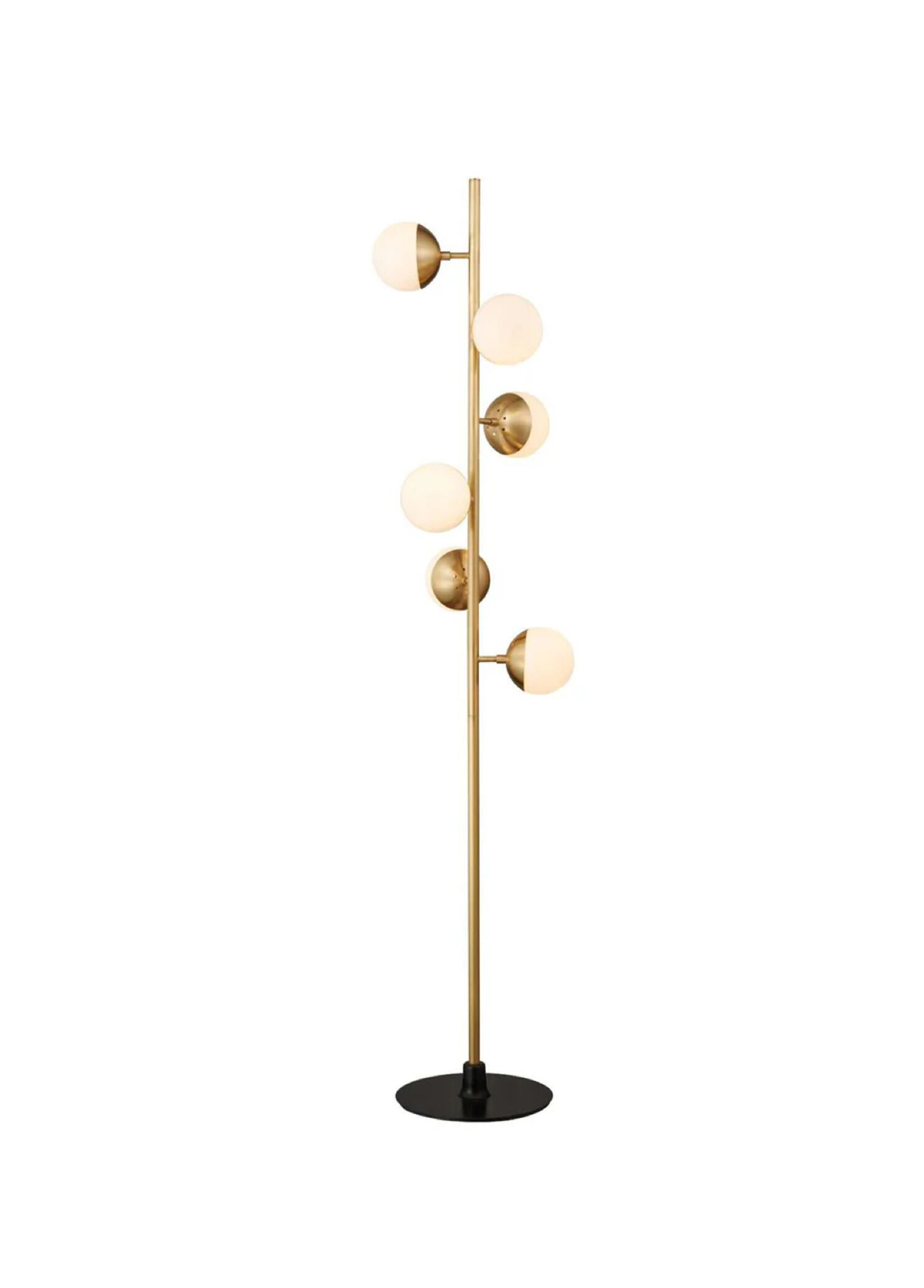 Spiral Gold Tek Ayaklı Lambader