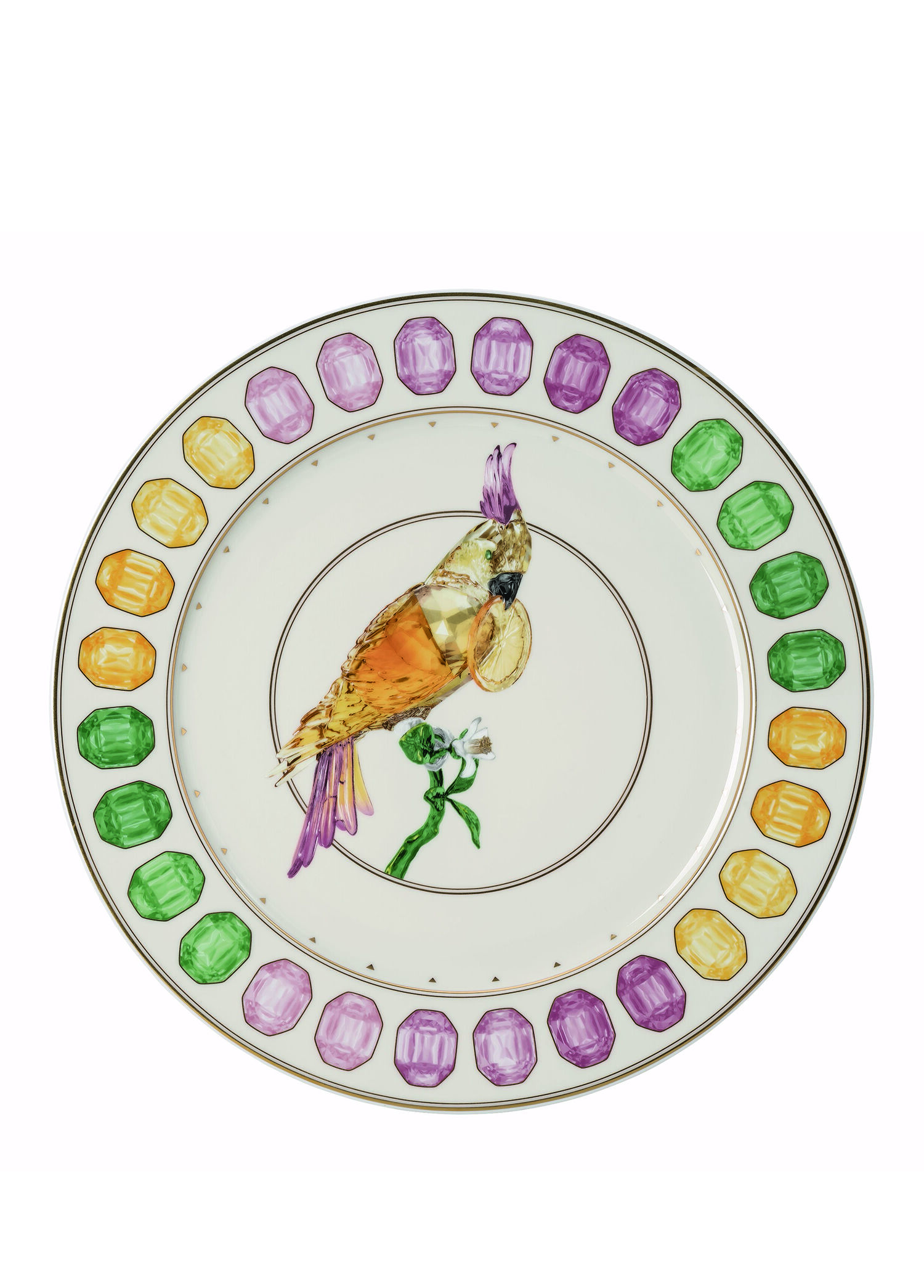 X Rosenthal Idyllia Cockatoo Porselen Servis Tabağ