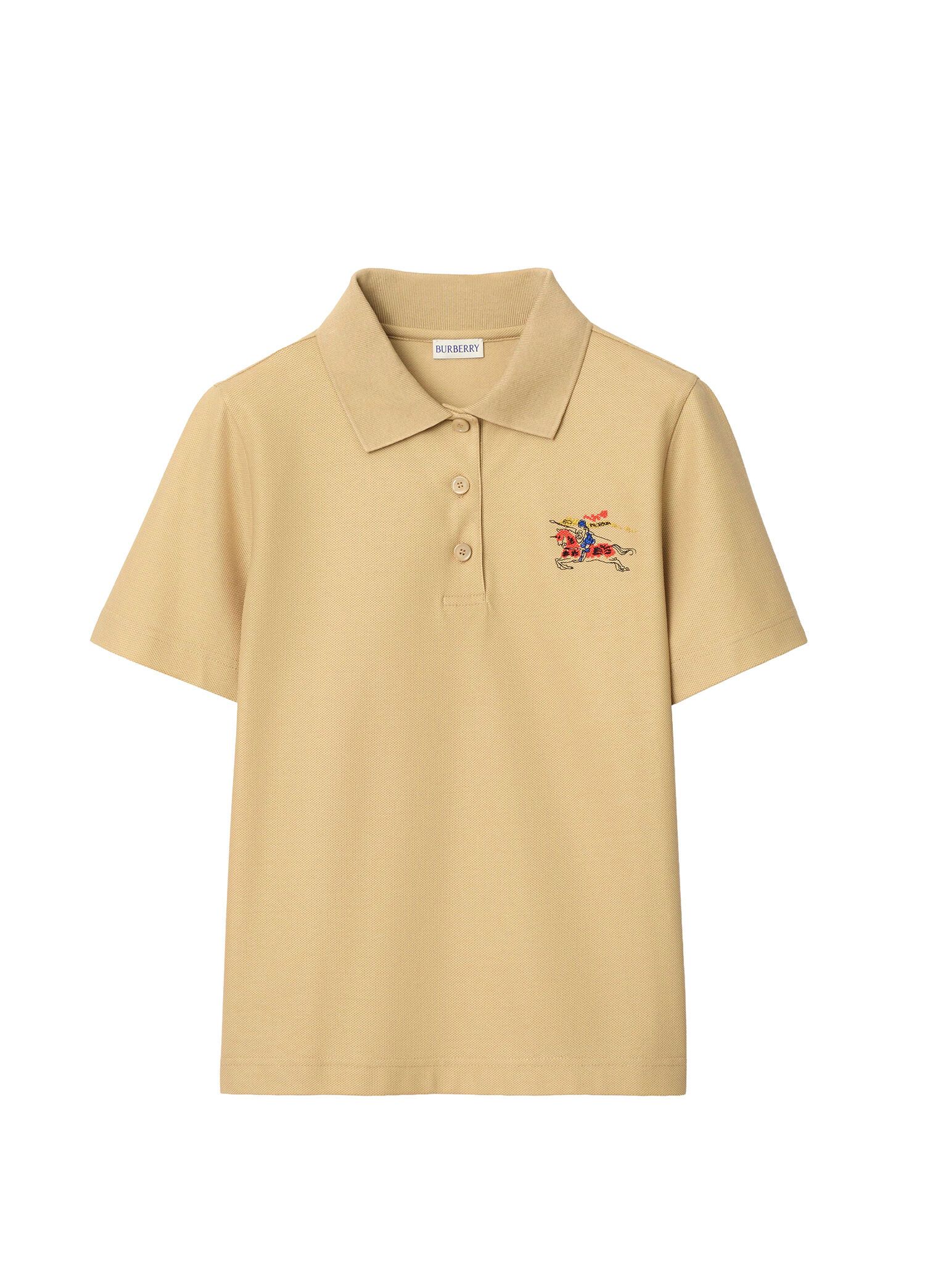 Prıscılla Bej Polo Yaka Kısa Kollu Kadın T-Shirt