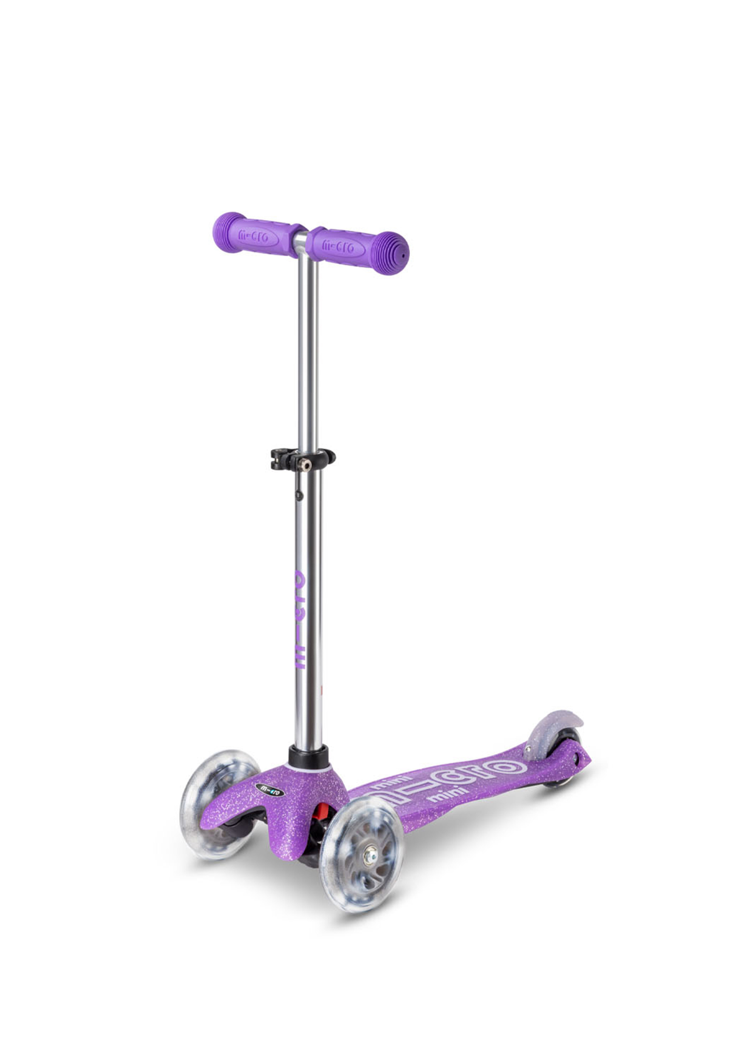 Mini Micro Deluxe Fairy Glitter LED Purple 3 Tekerlekli Scooter