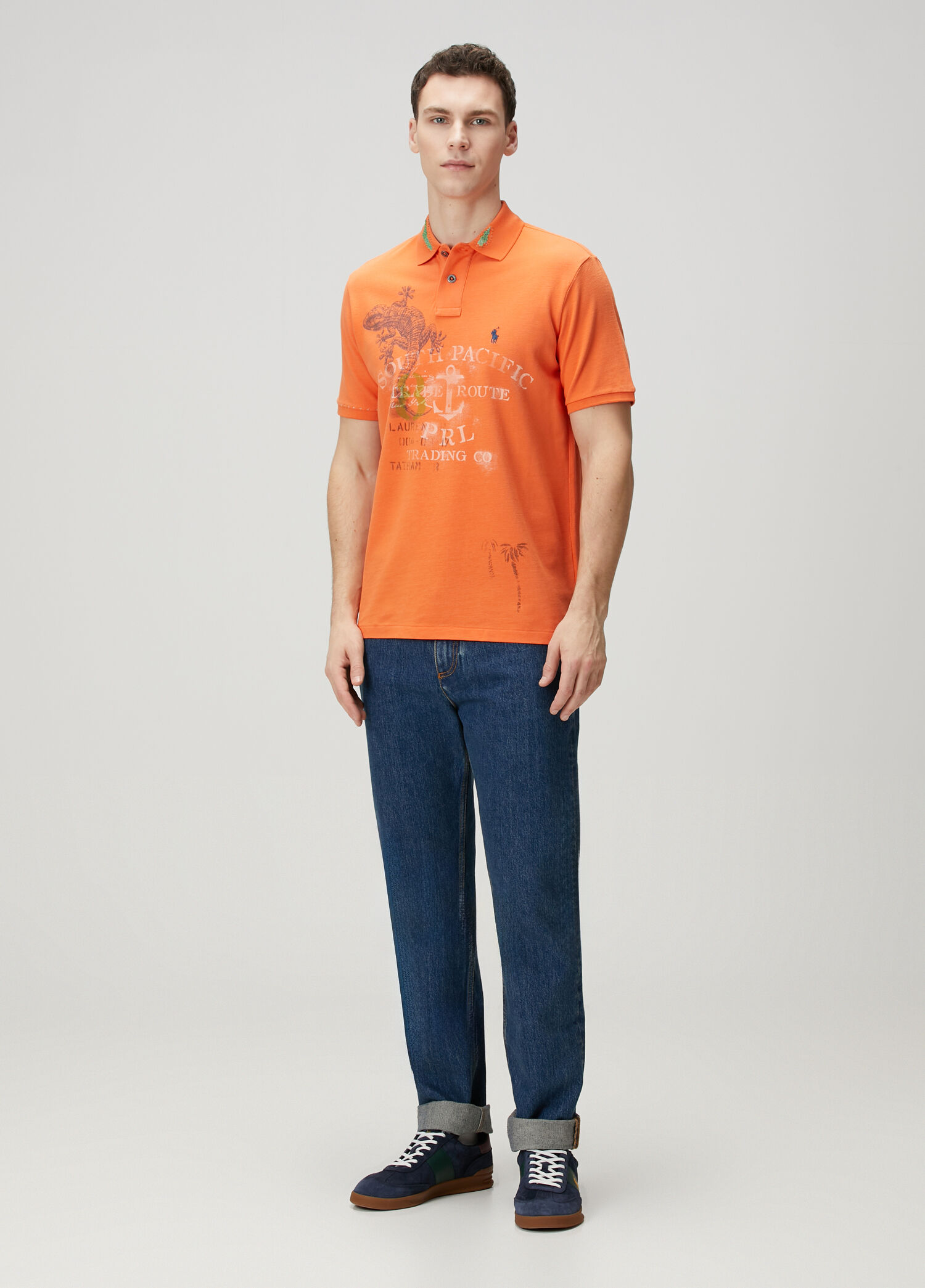 Polo Ralph Lauren - Turuncu Polo Yaka T-shirt - Turuncu