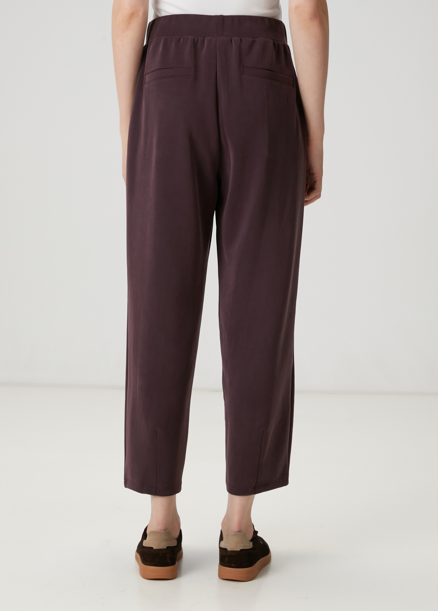 Mürdüm Jersey Pantolon_4