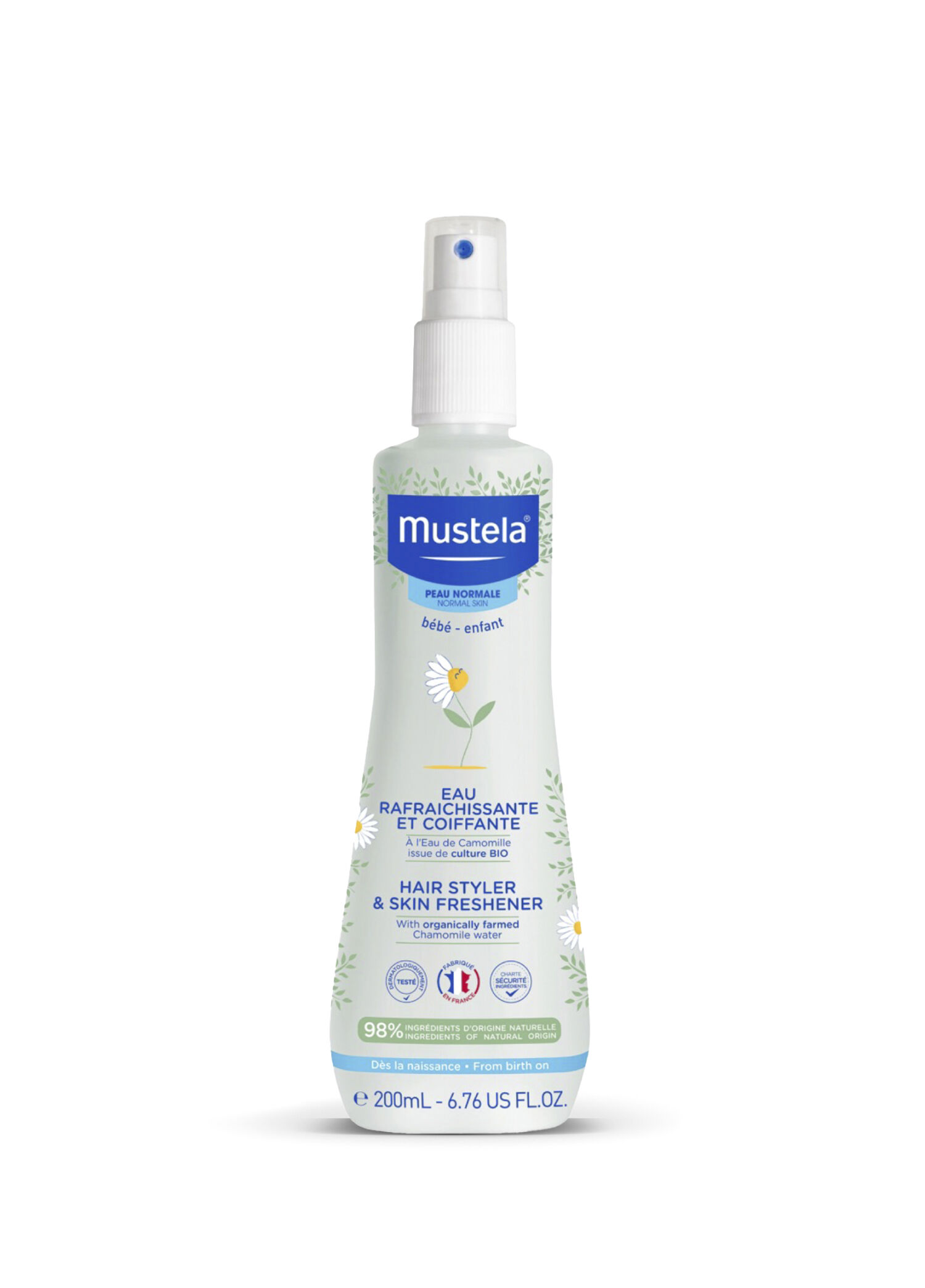 Organik Papatya Suyu İçeren Saç Şekillendirici ve Ferahlatıcı Vücut Spreyi 200 ml