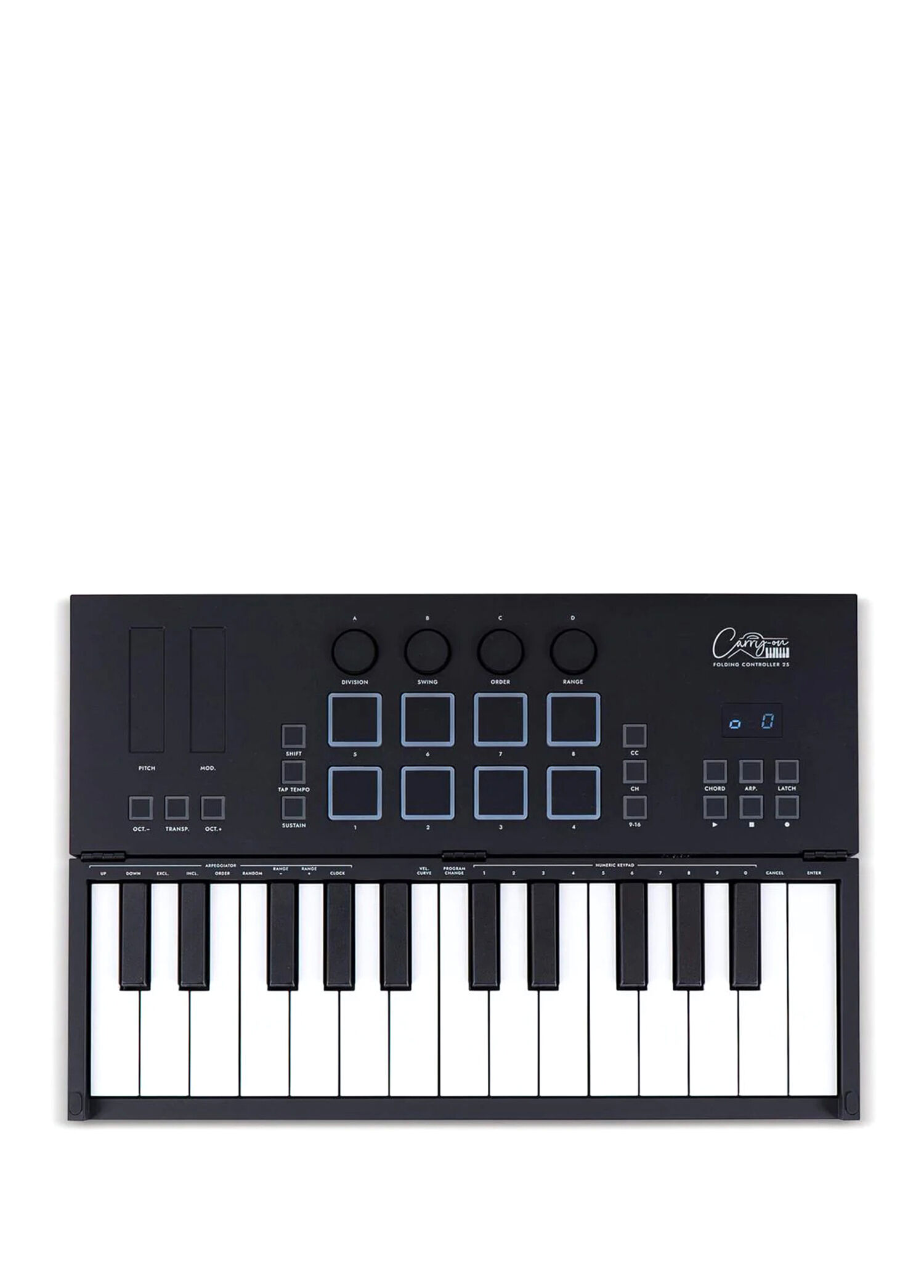 Carry-On FC-25 Siyah 25 Tuşlu Taşınabilir & Katlanabilir Midi Klavye