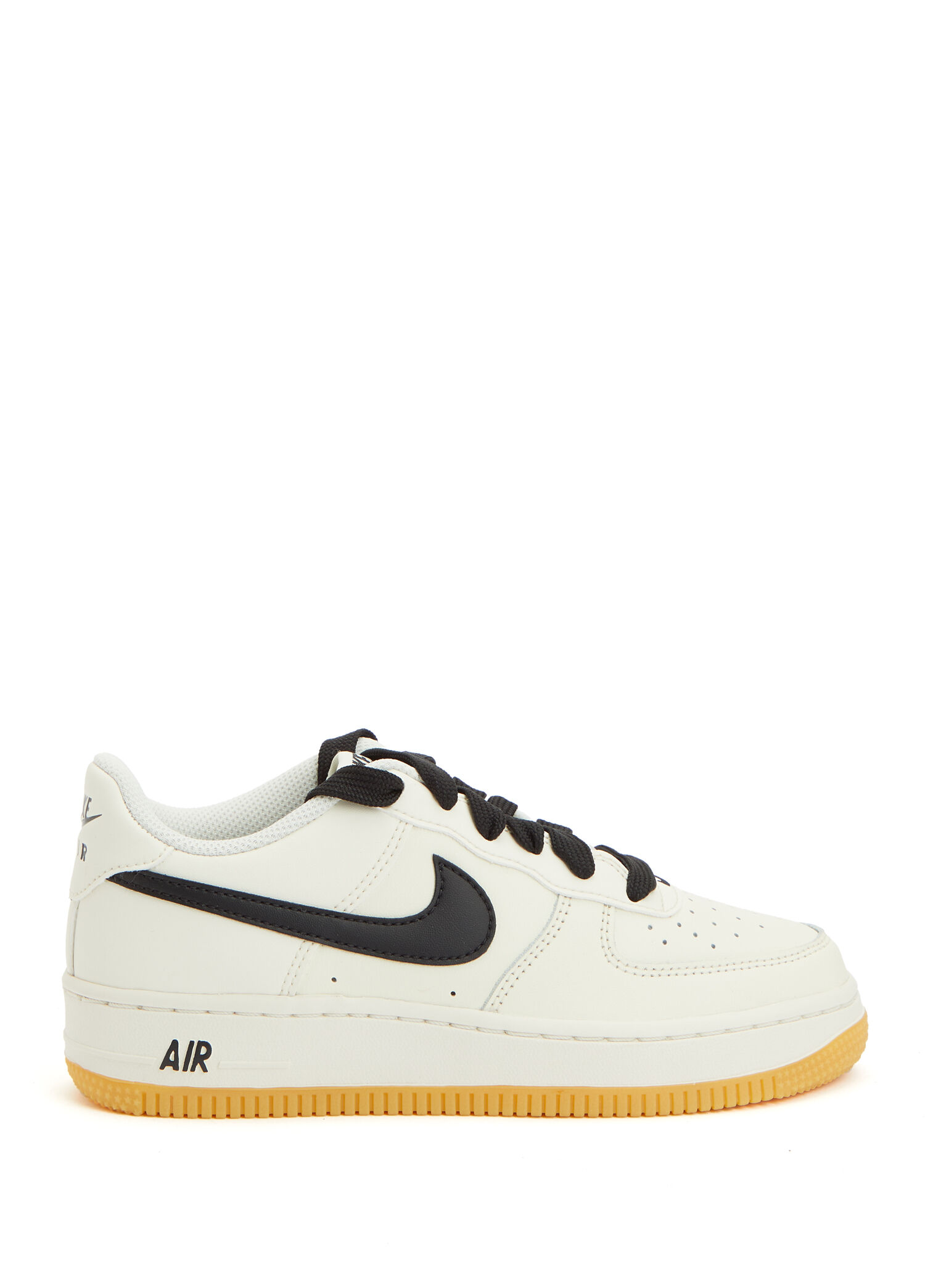 Air Force 1 LV8 3 Siyah Gri Çocuk Deri Sneaker
