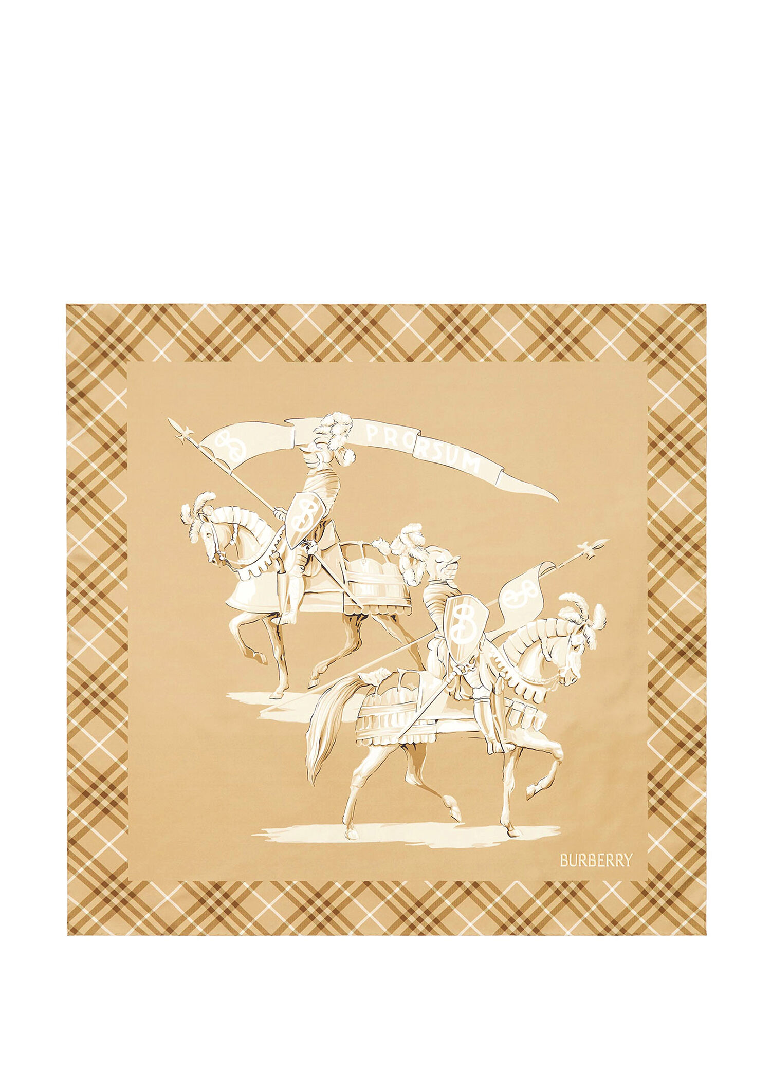 Archive Knight Silk Bej İpek Kadın Eşarp