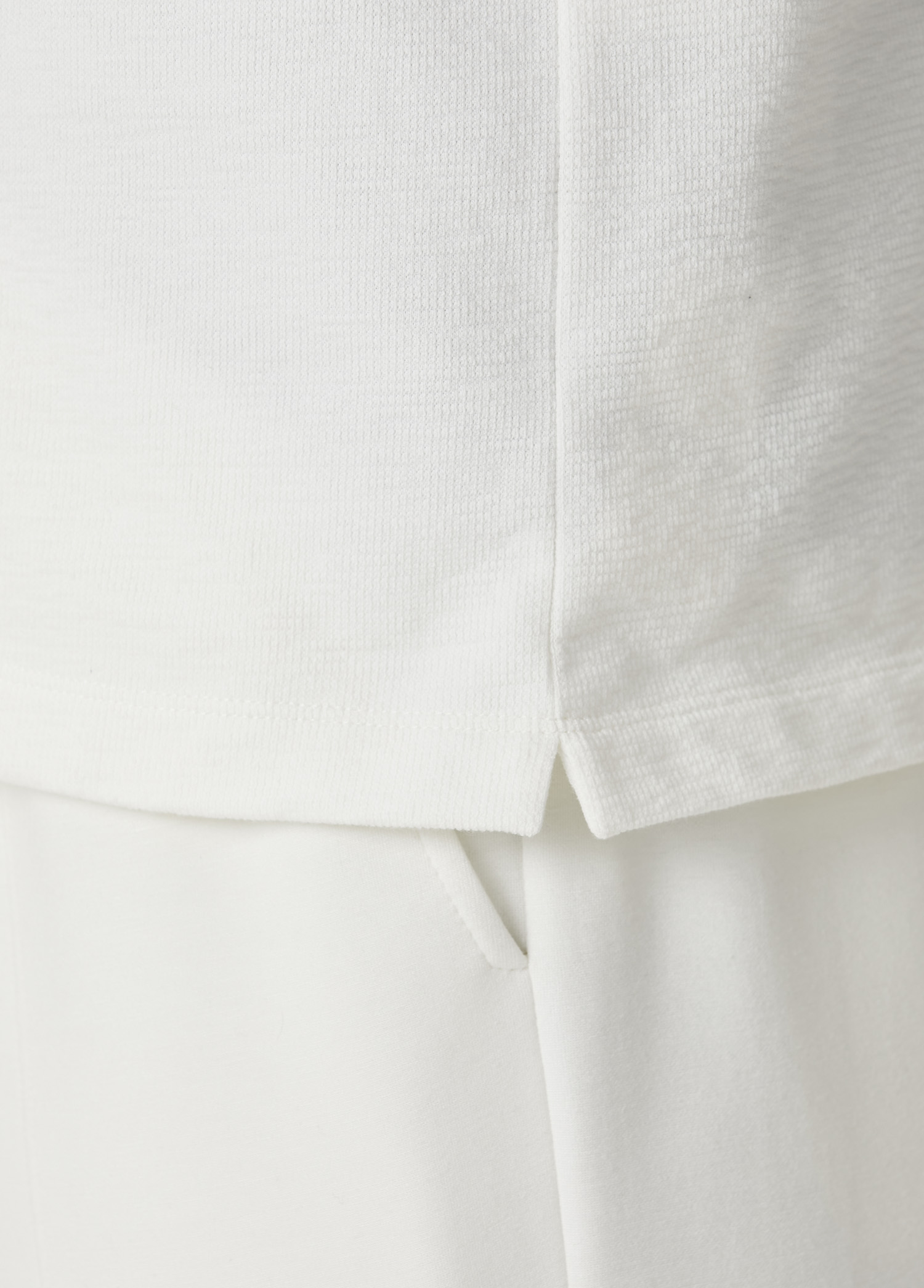 Kırık Beyaz Polo Yaka Sweatshirt_6