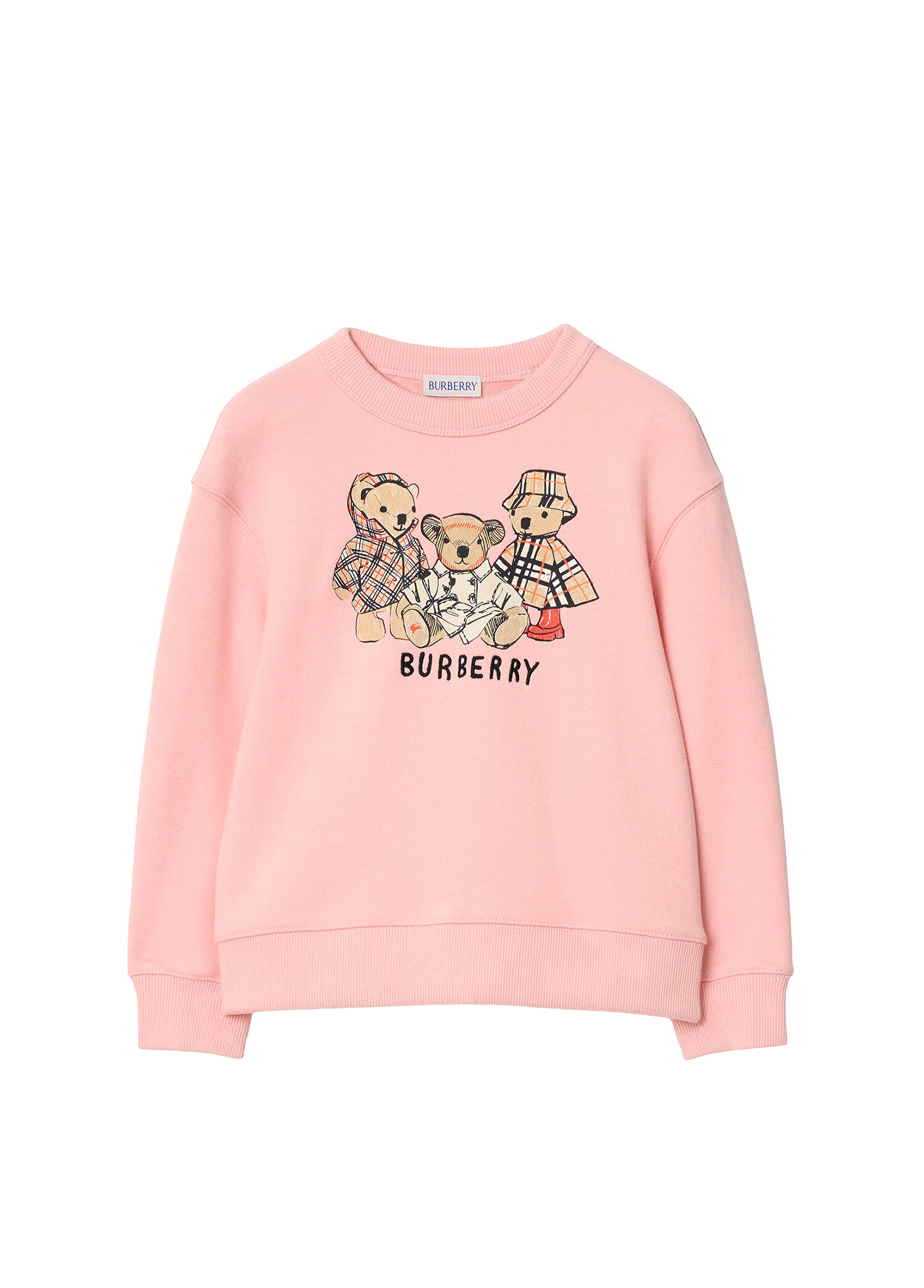 Mathew Teddy Baskılı Pembe Unisex Çocuk Sweatshirt