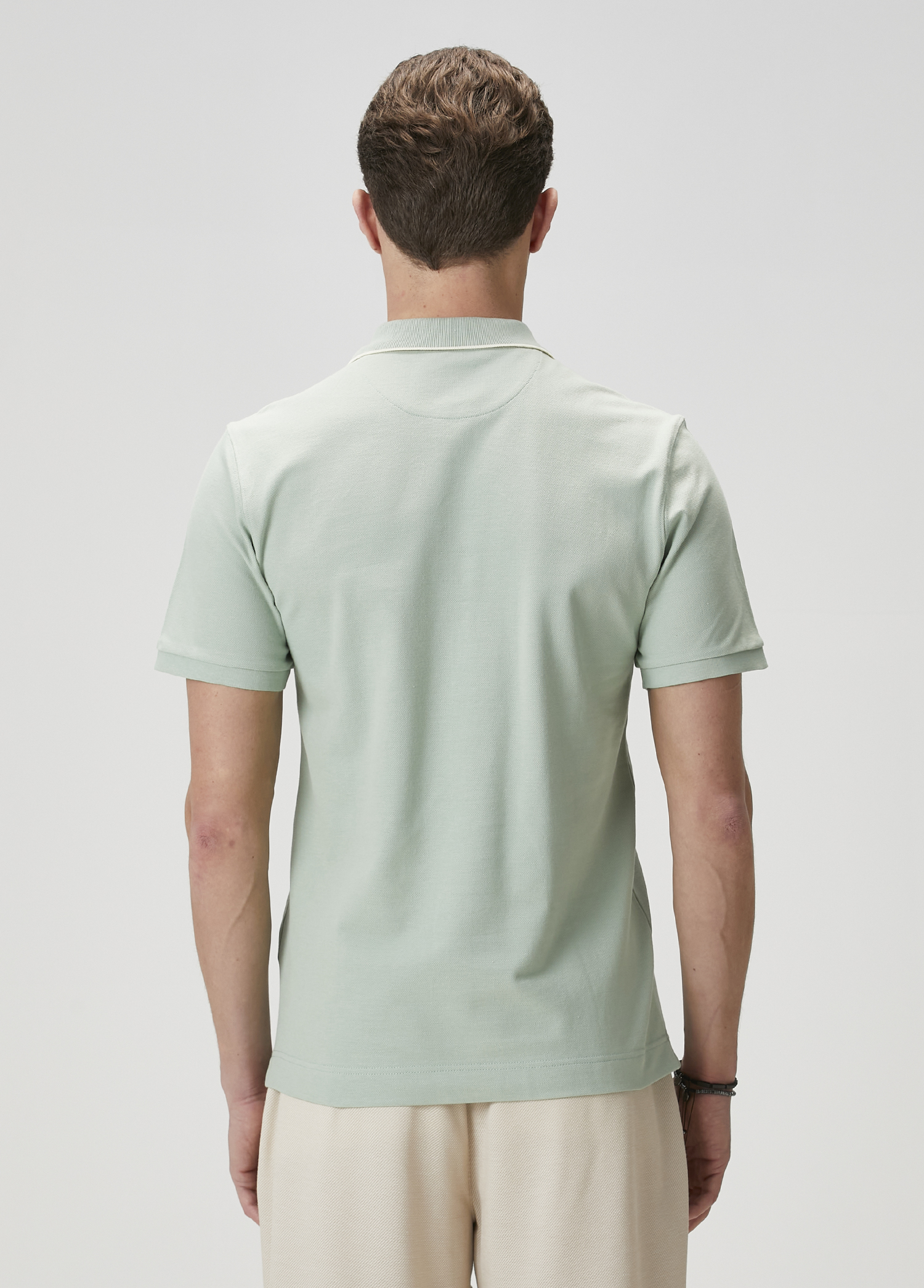 Basic Fit Yeşil Polo Yaka T-shirt_4