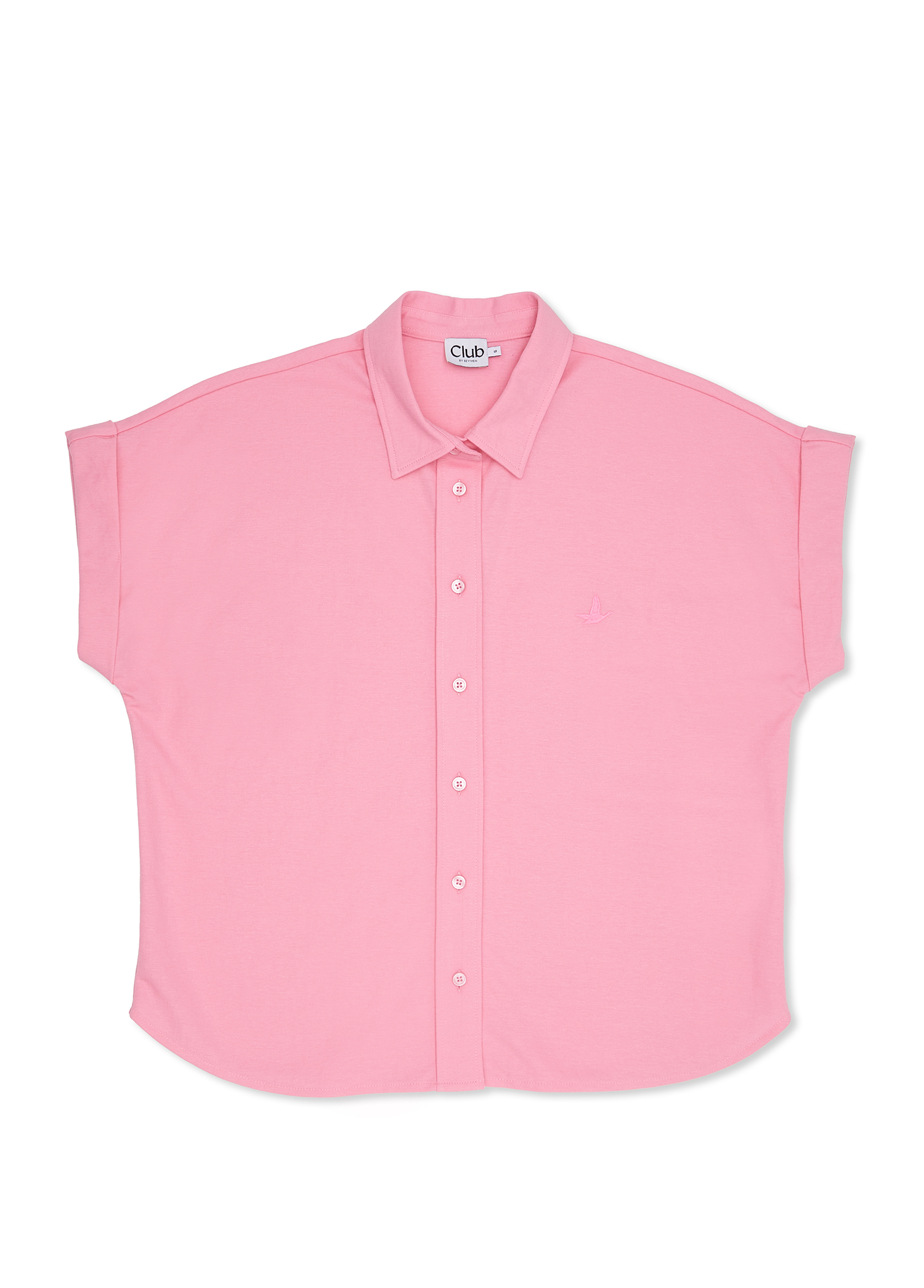 Pembe Kısa Kol Pike Gömlek_6