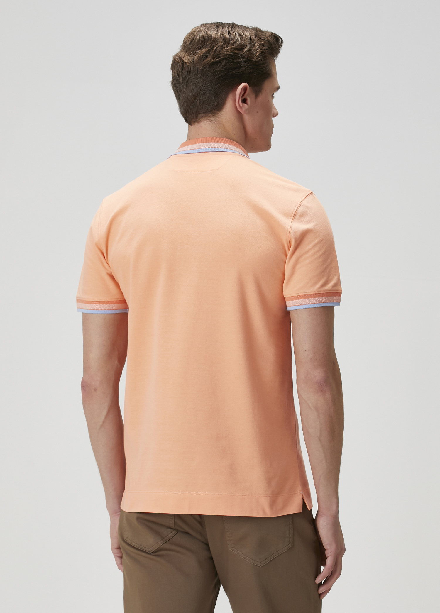 Comfort Fit Kayısı Polo T-shirt_4