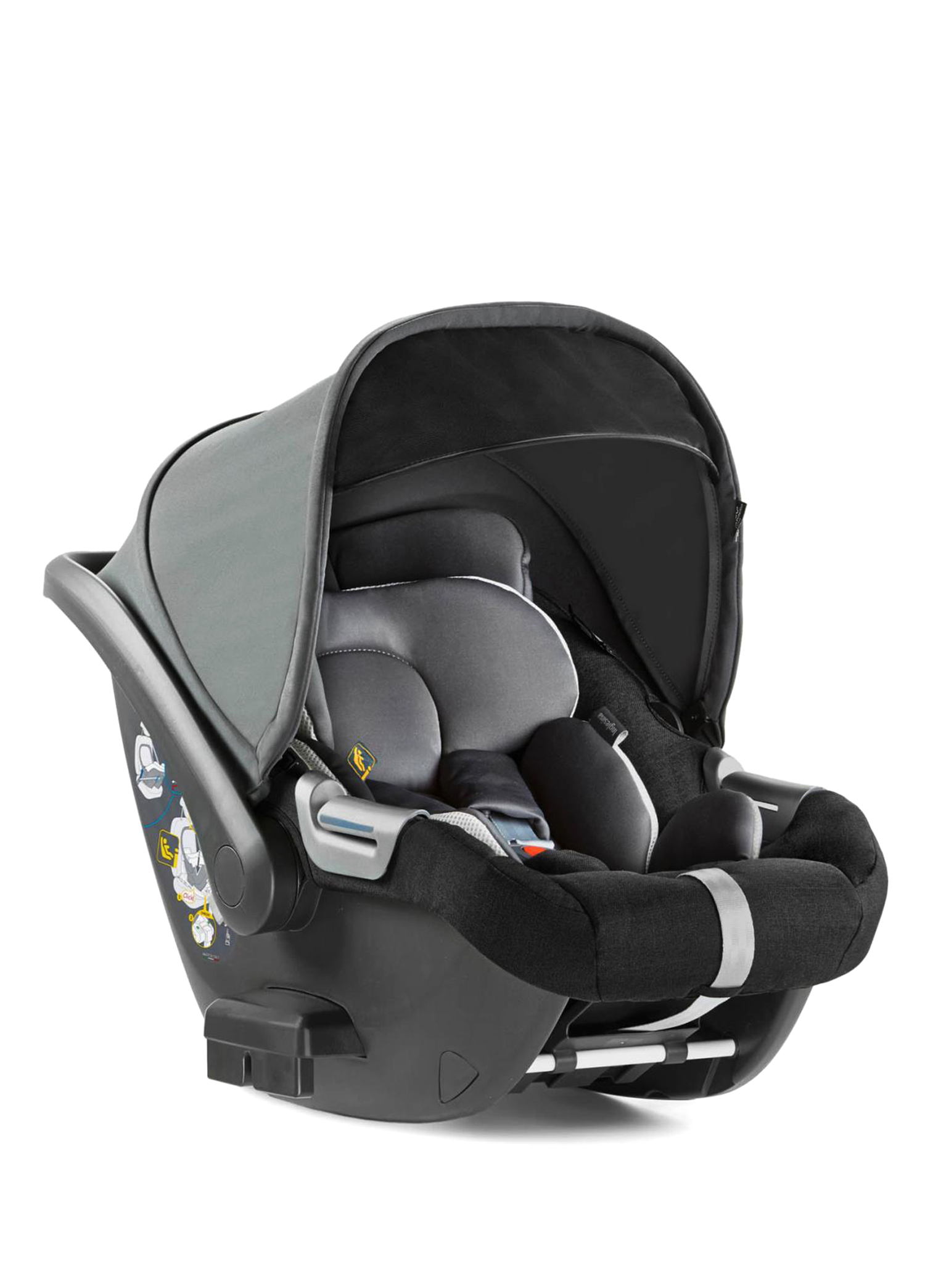 Darwin Infant İsofix'li 0-13 Kg Mystic Black Bebek Ana Kucağı ve Oto Koltuğu Seti