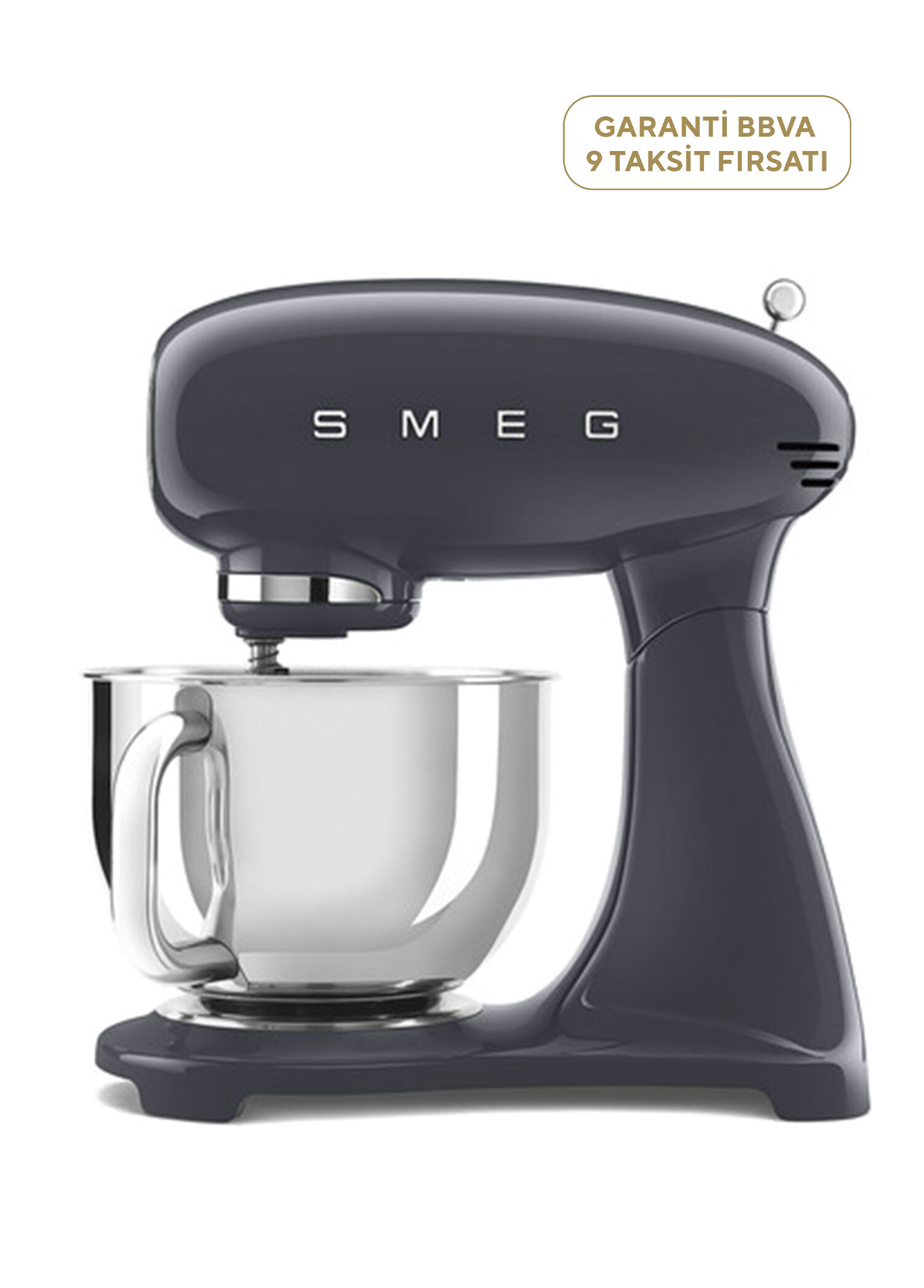 SMF03GREU 50's Style Retro Barut Grisi Stand Mikser