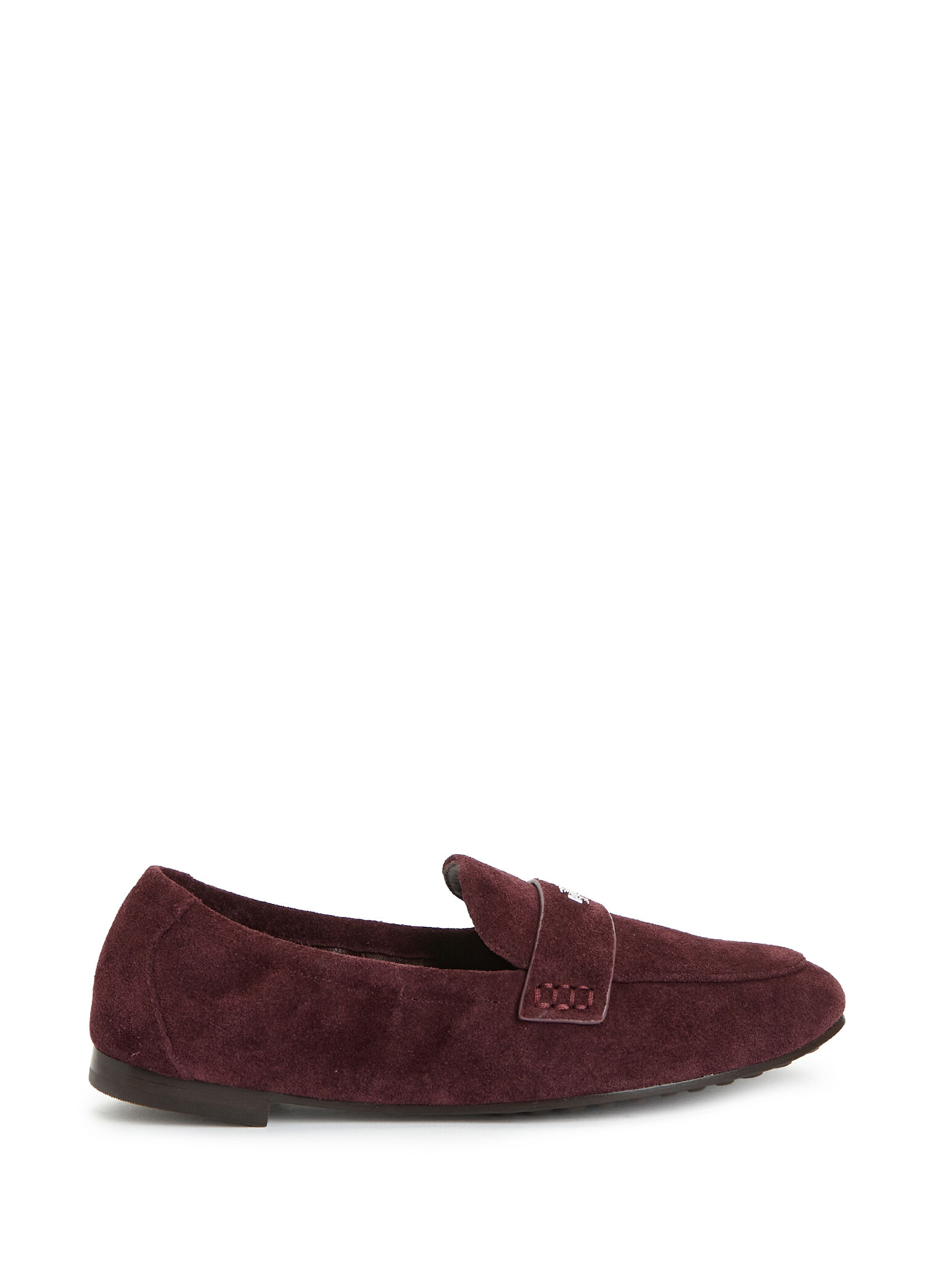 Bordo Kadın Süet Loafer