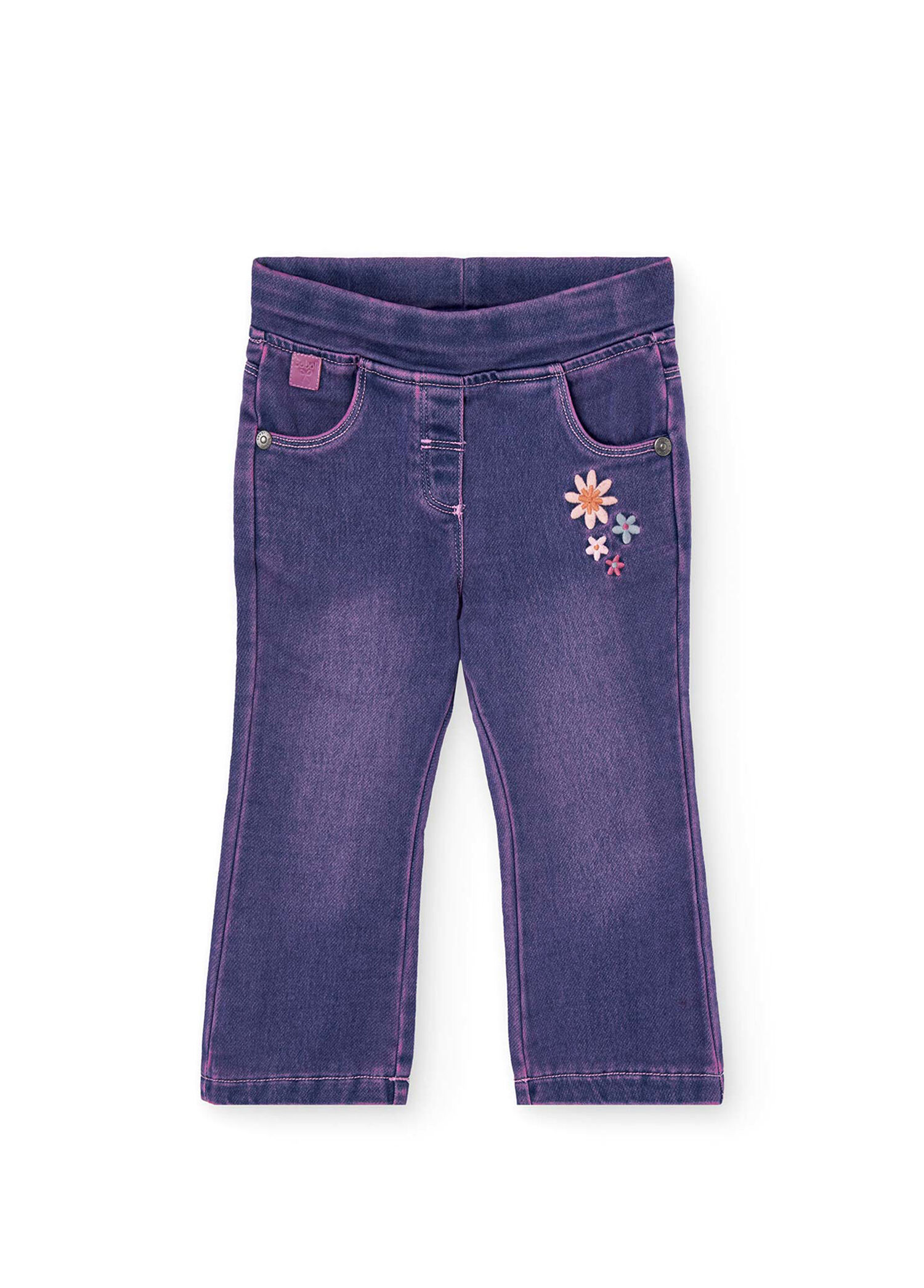 Lacivert Kız Çocuk Denim Pantolon