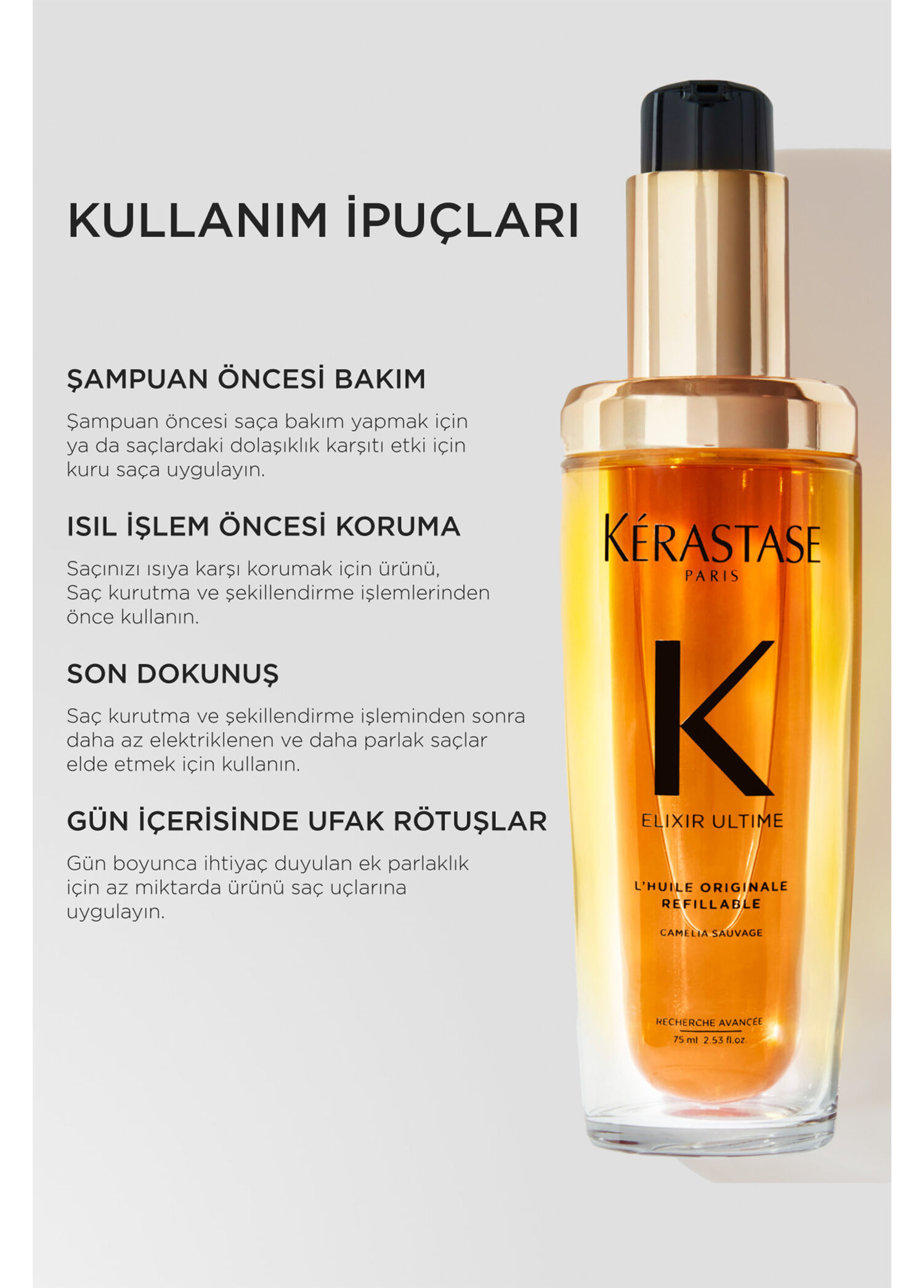 Kerastase - Elixir Ultime L'Huile Originale Saç Yağı 75 ml - Çok