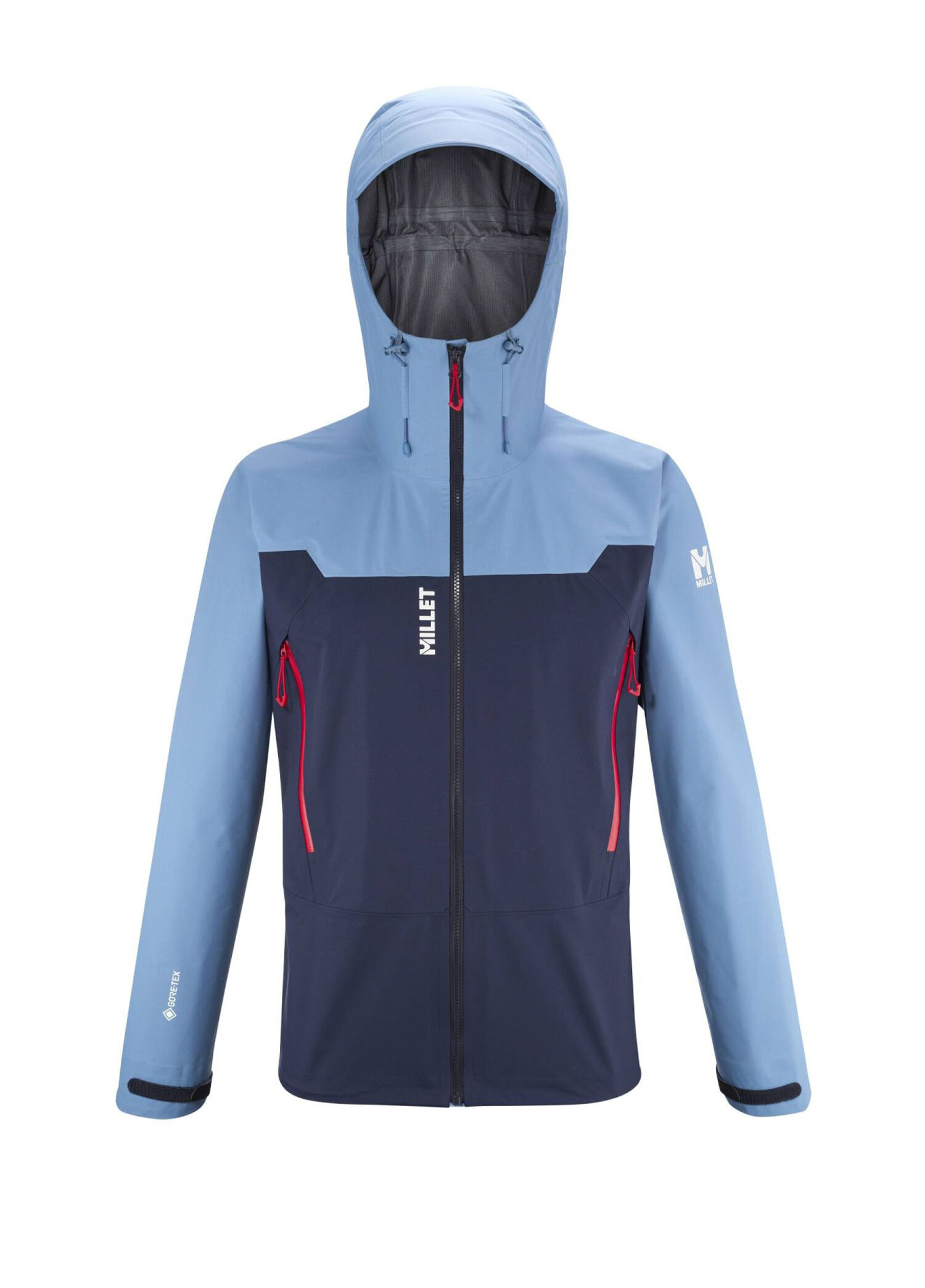 Kamet Light Gore-Tex® 3L Plain Renkli Kapüşonlu Erkek Spor Ceket MIV7739