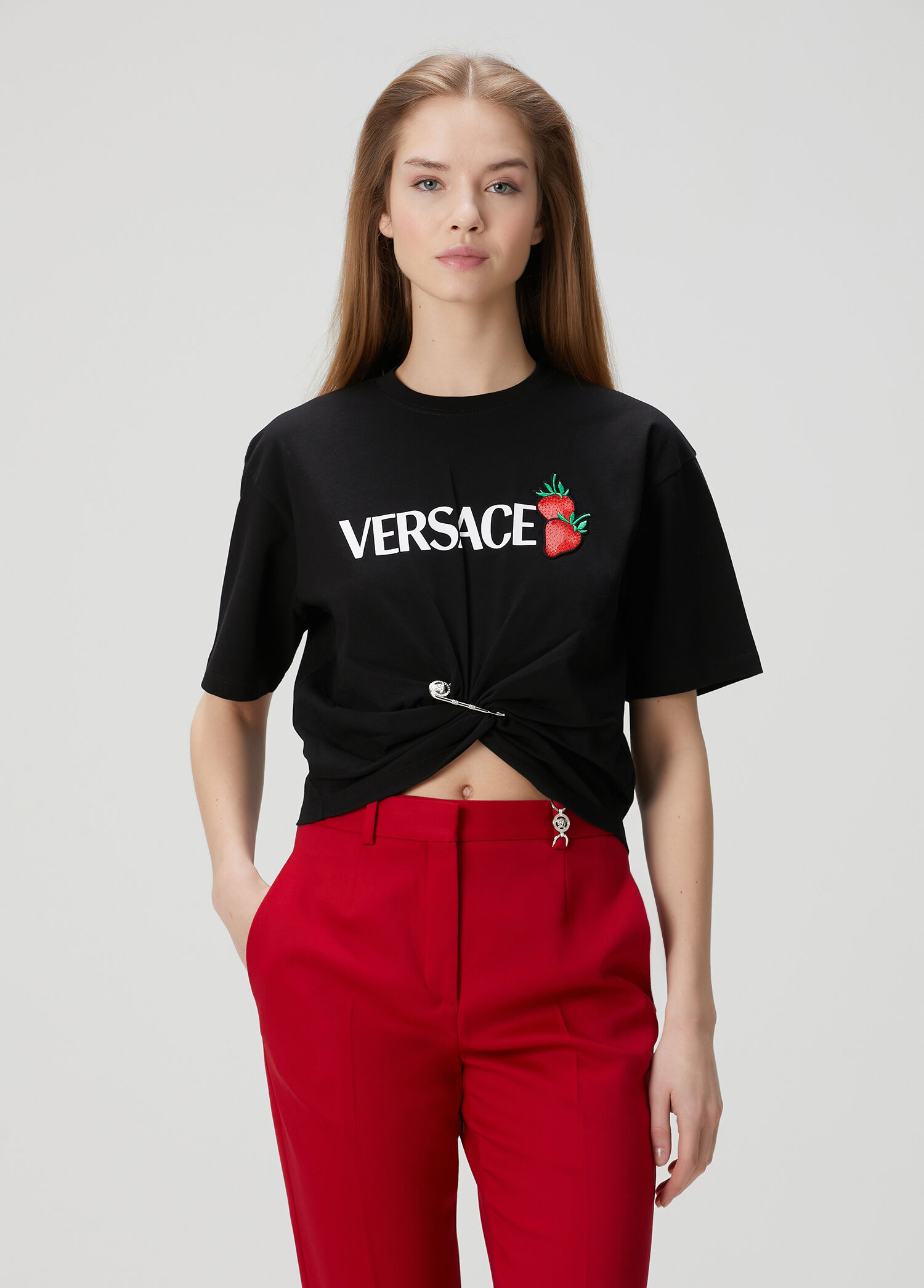 Siyah Logo Baskılı T-shirt
