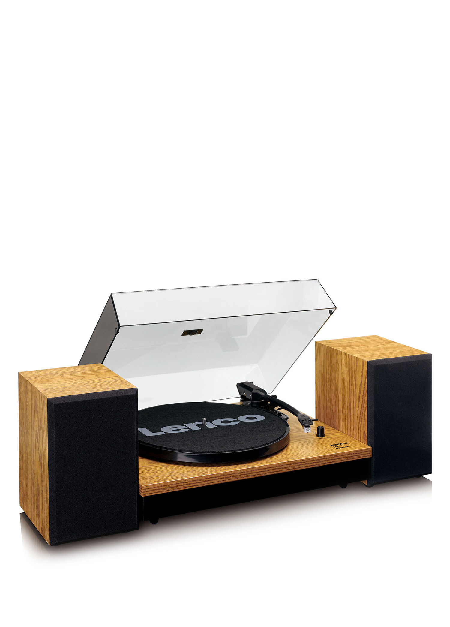 LS-300 Ahşap Harici Hoparlörlü Bluetooth Pikap