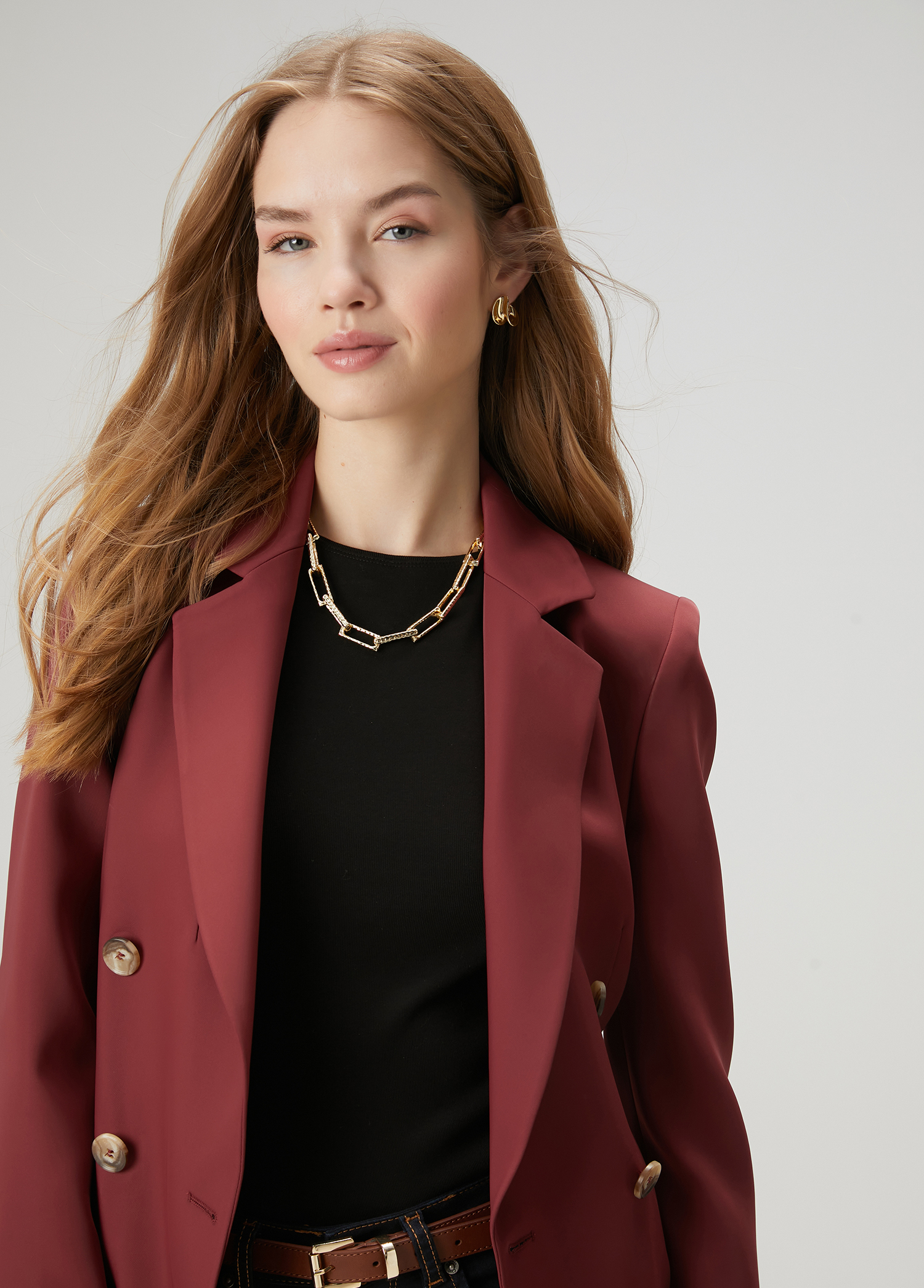 Bordo Kruvaze Blazer_1