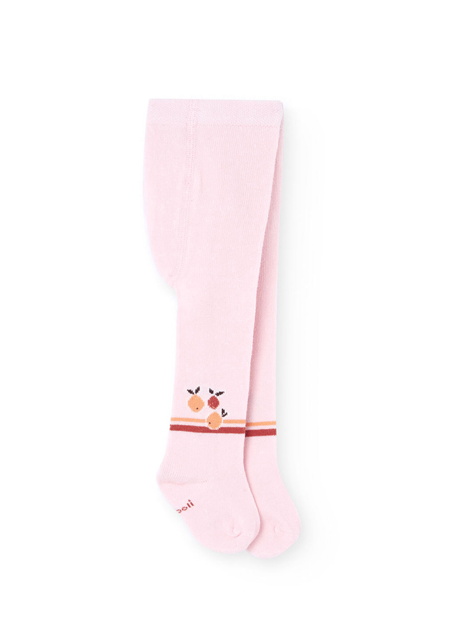 Pembe Meyveler Desenli Kız Bebek Külotlu Çorap