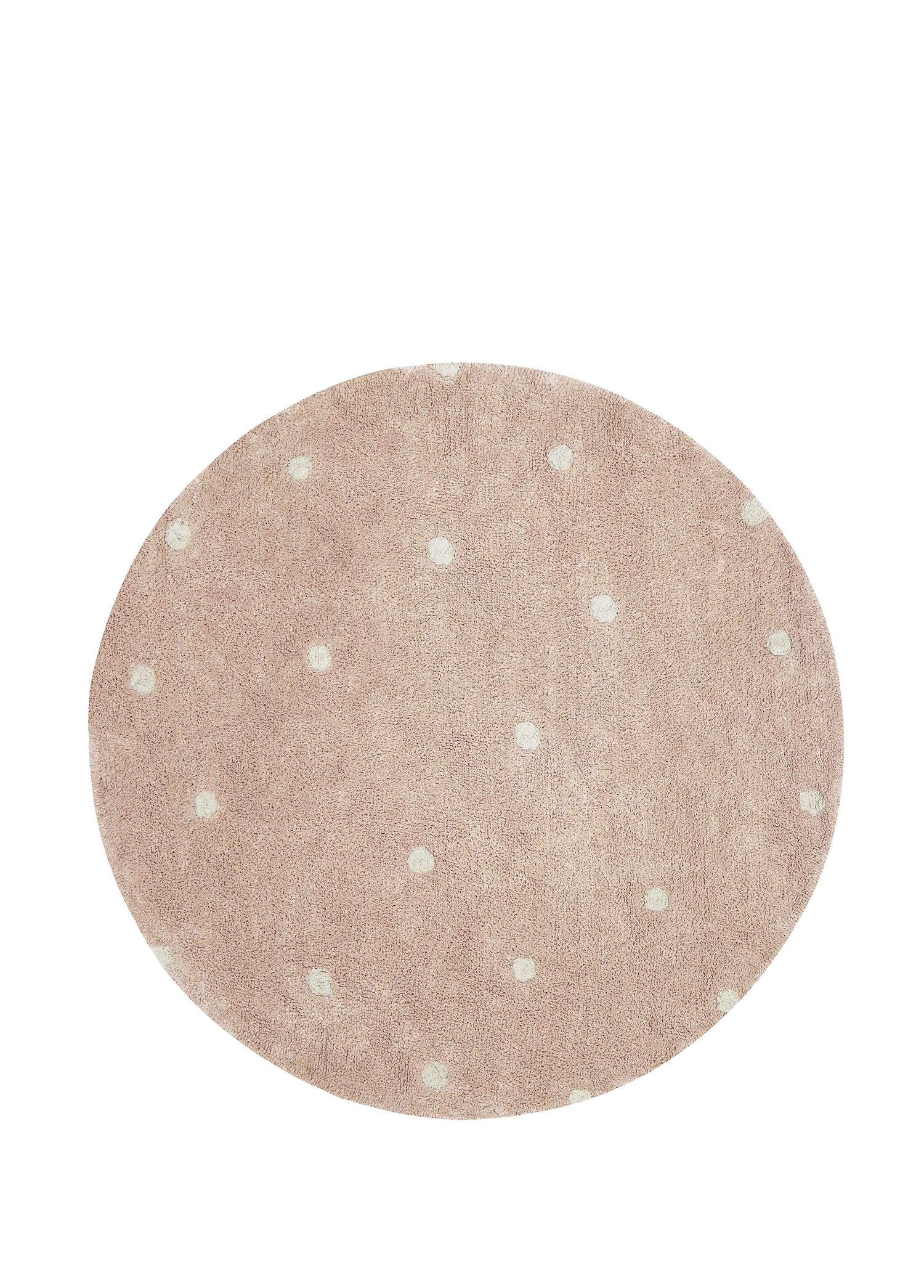 Round Dot Rose Yuvarlak Halı 140x140 cm
