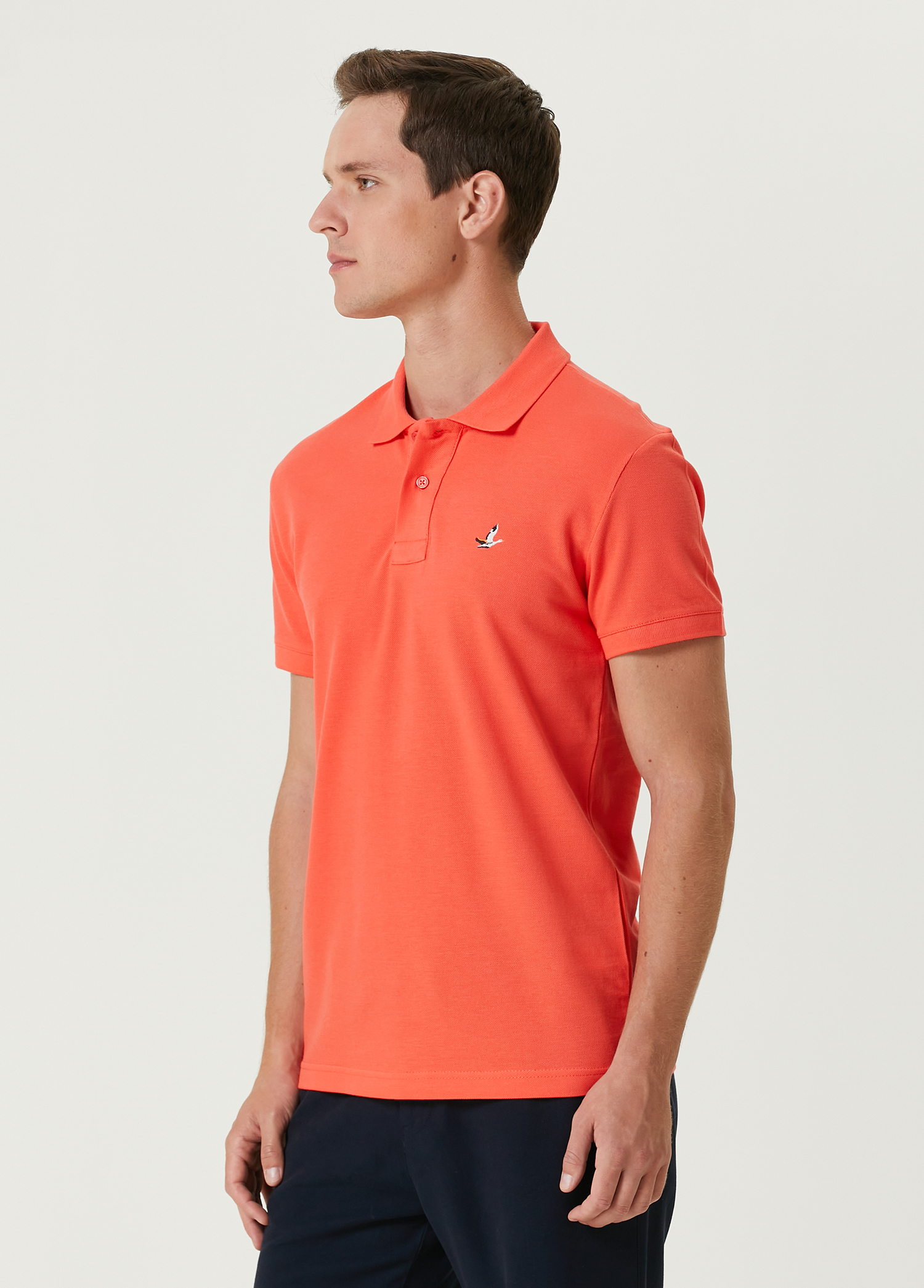 Slim Fit Mercan Polo Yaka T-shirt_2