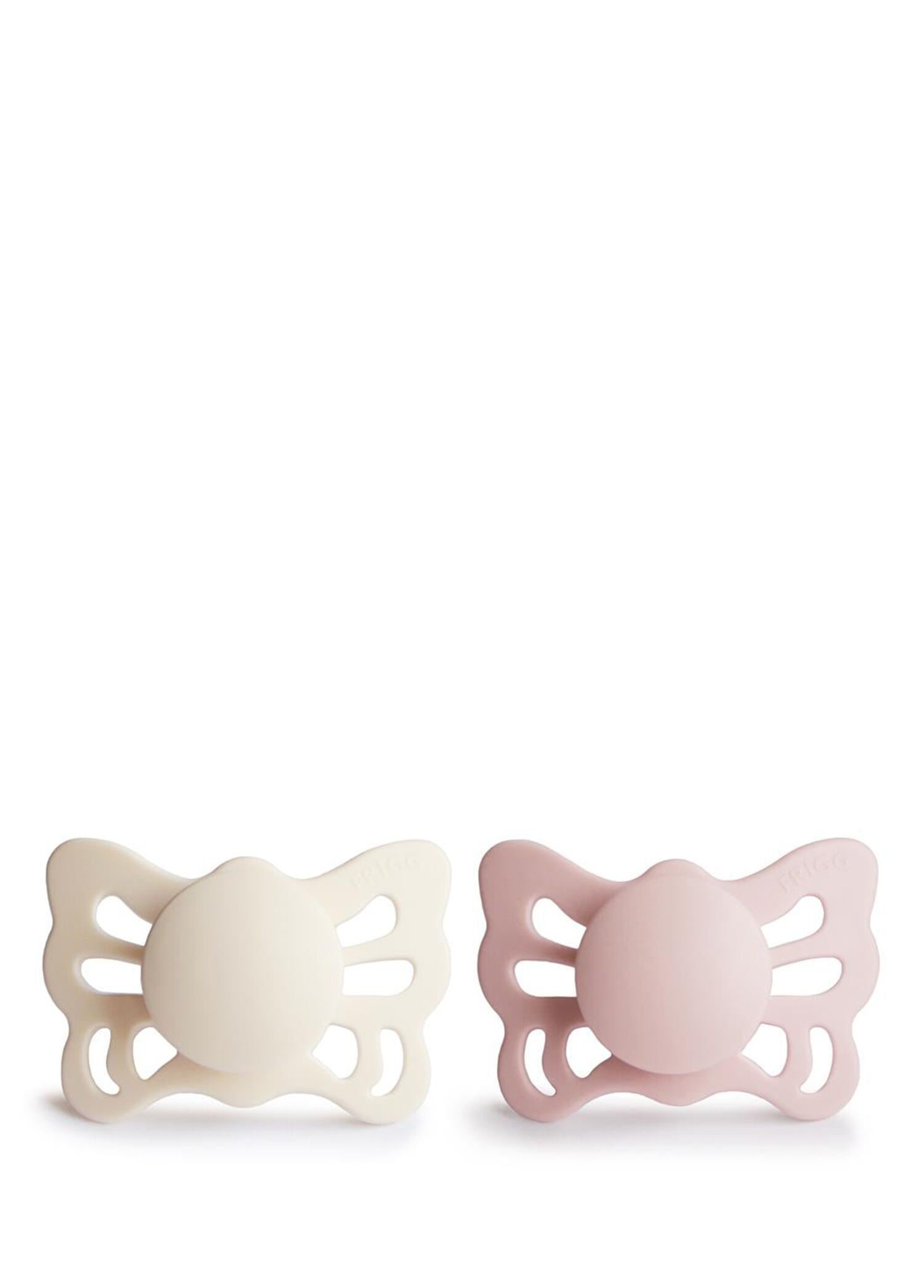 Butterfly Cream Blush 0-6 Ay Silikon Ortodontik 2'li Emzik