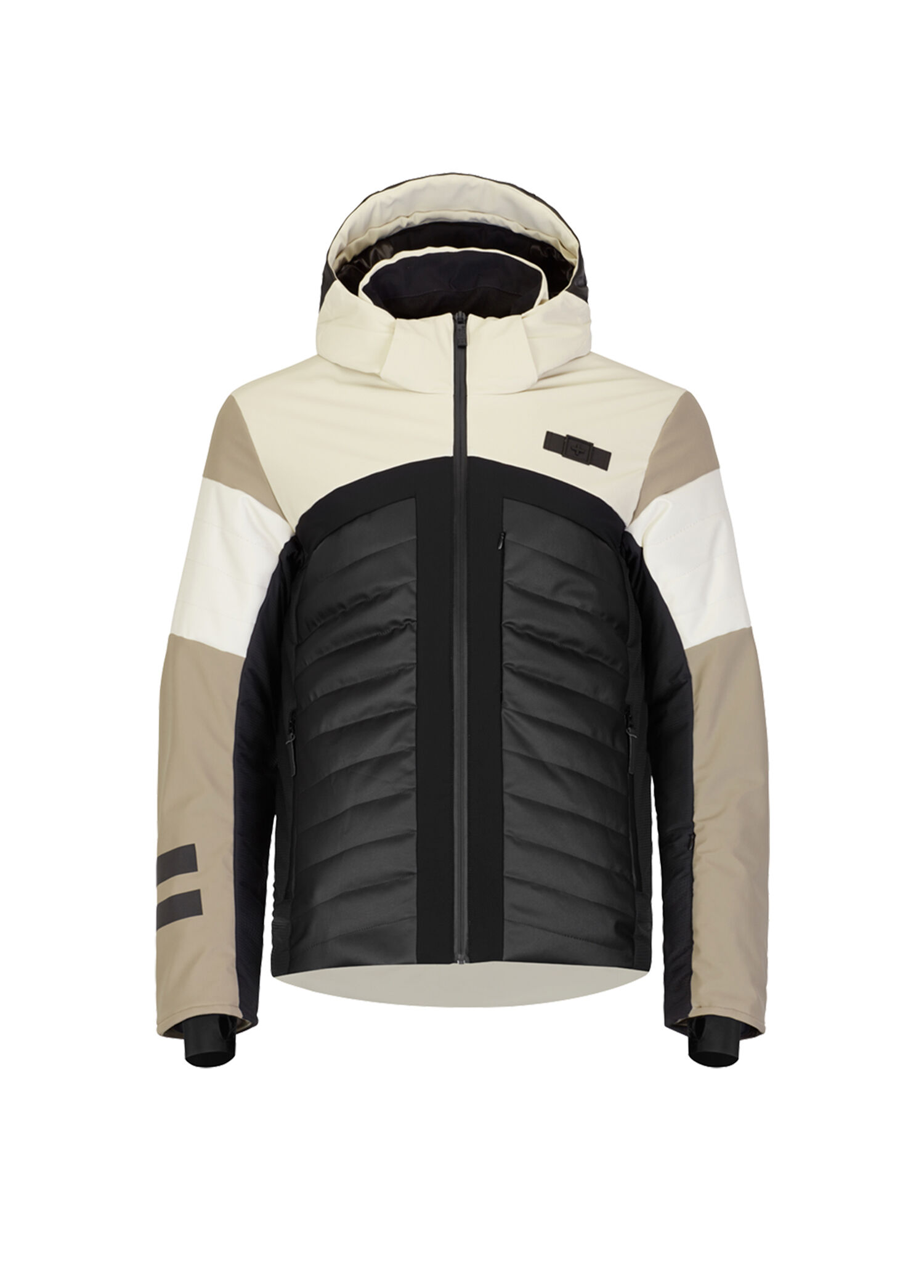 131 Insulated Ski Jacket Siyah Krem Erkek Kayak Mont