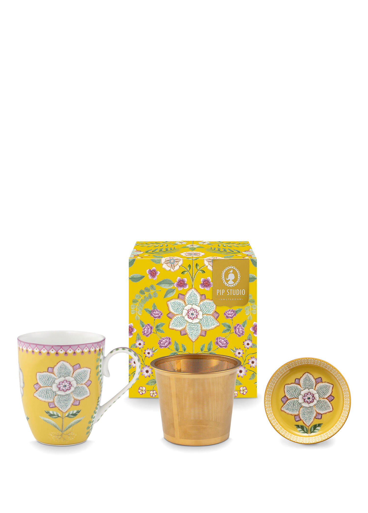 P Pip Studio Lily Lotus Sari Porselen Kupa Seti