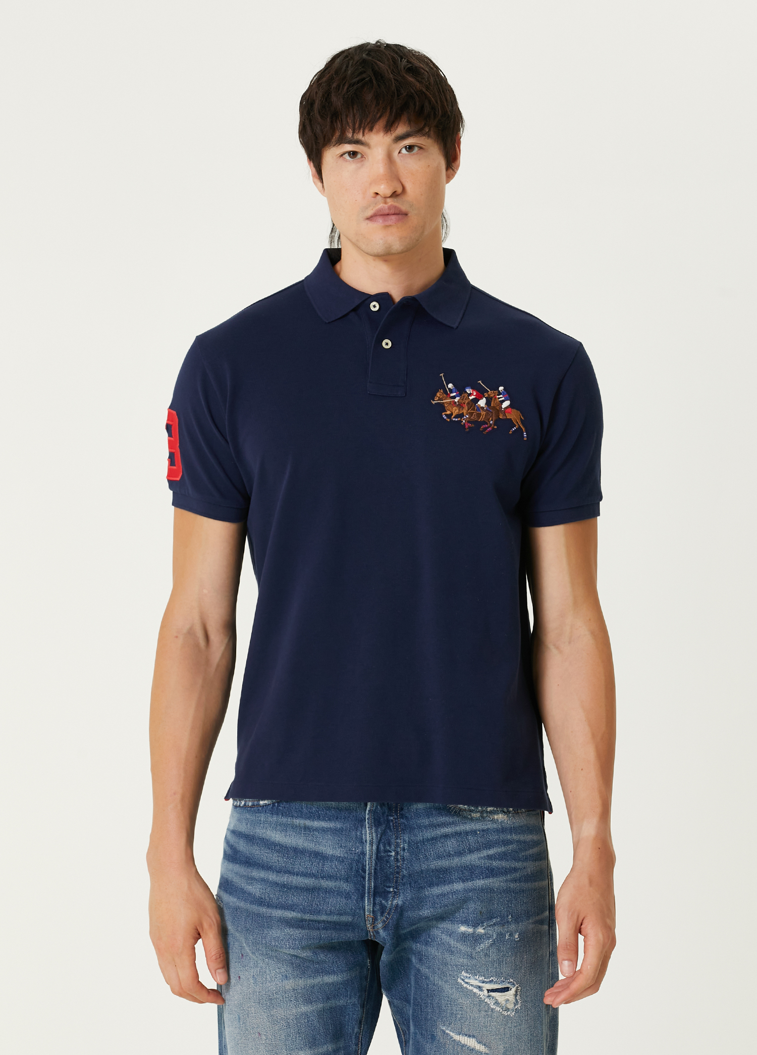 Lacivert Polo Yaka T-shirt