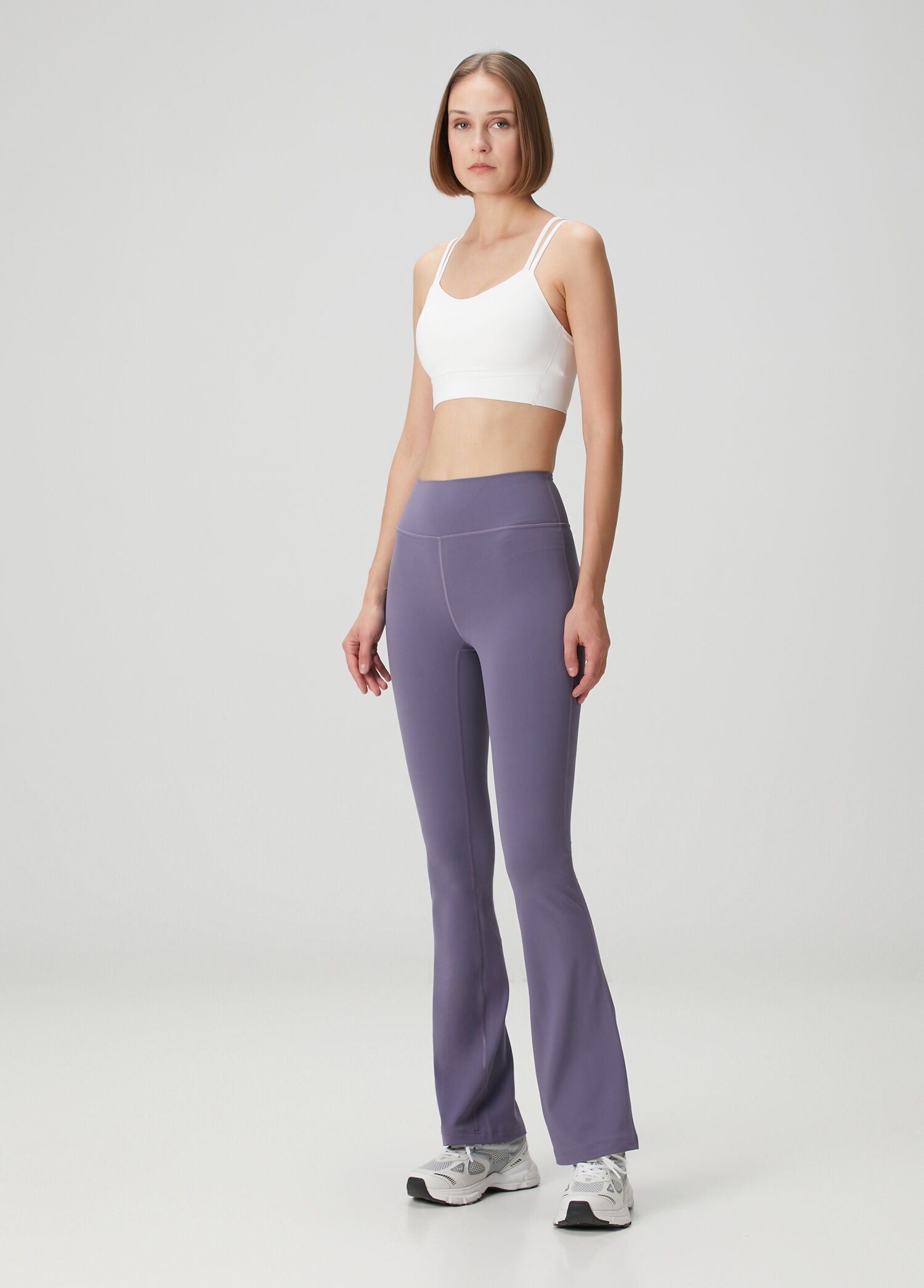 Groove Nulu High Rise Flare Gri Tayt
