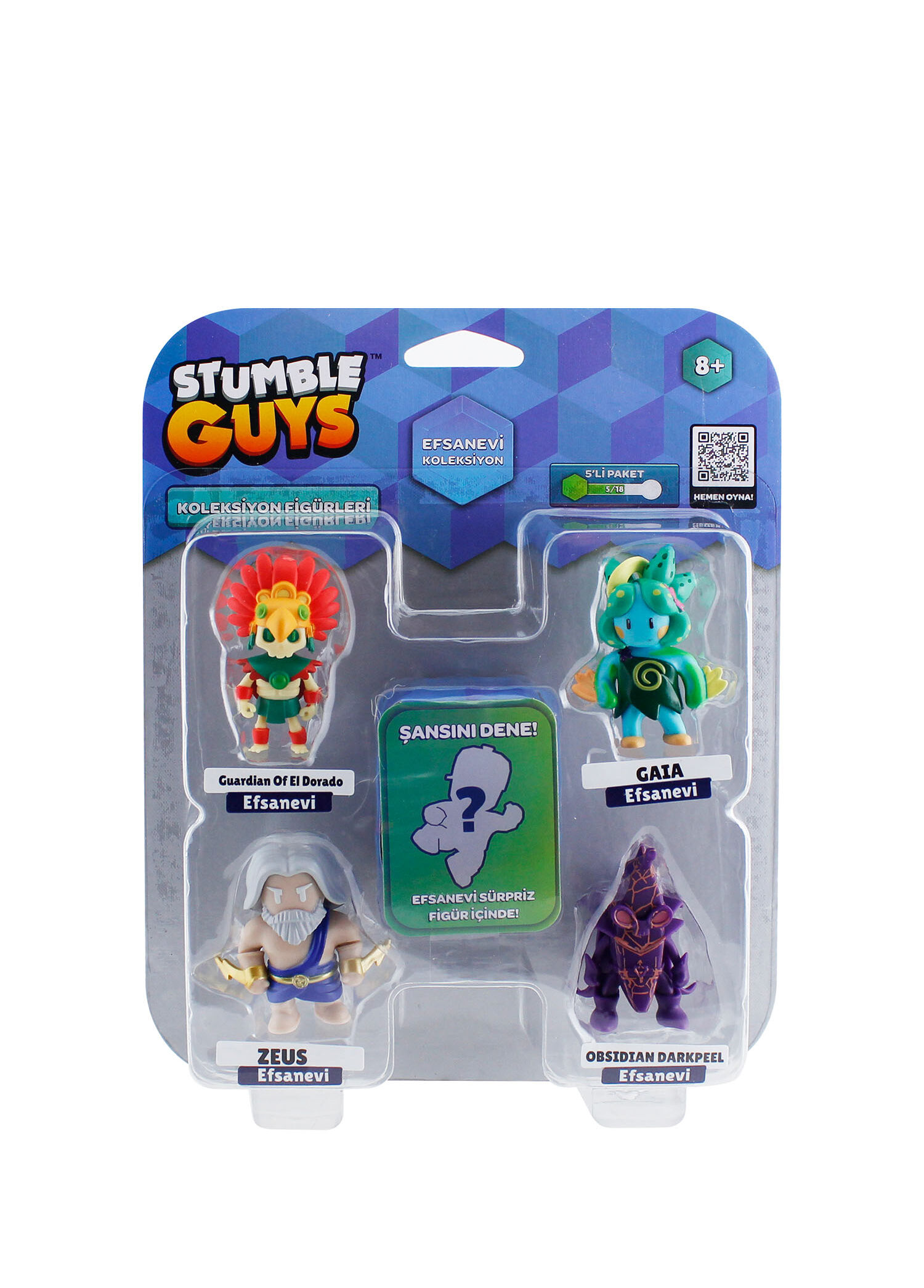 Stumble Guys - Mythic Seri Model 03 5'li Karakter Figür Seti - Çok
