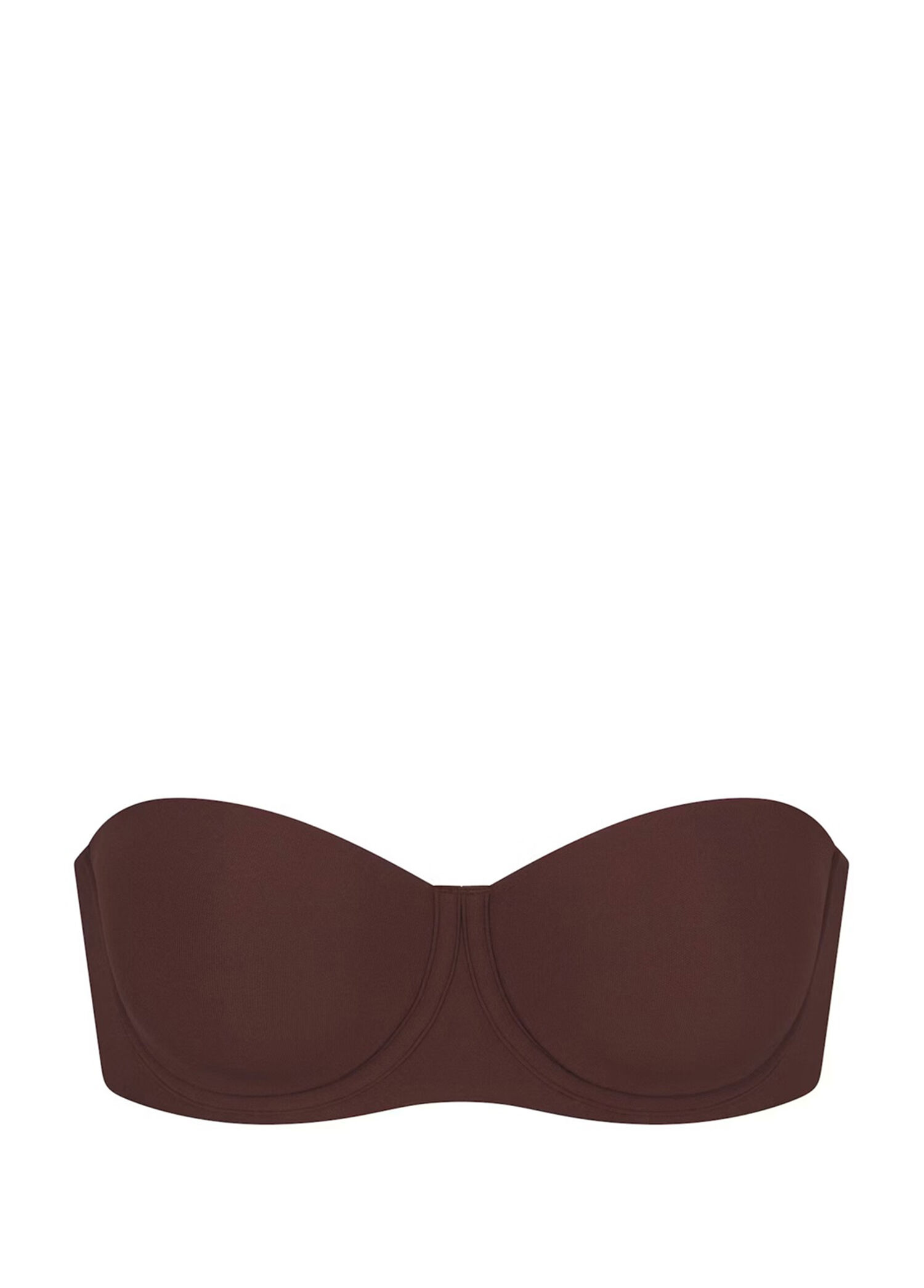 Fits Everybody Strapless Koyu Kahverengi Sütyen