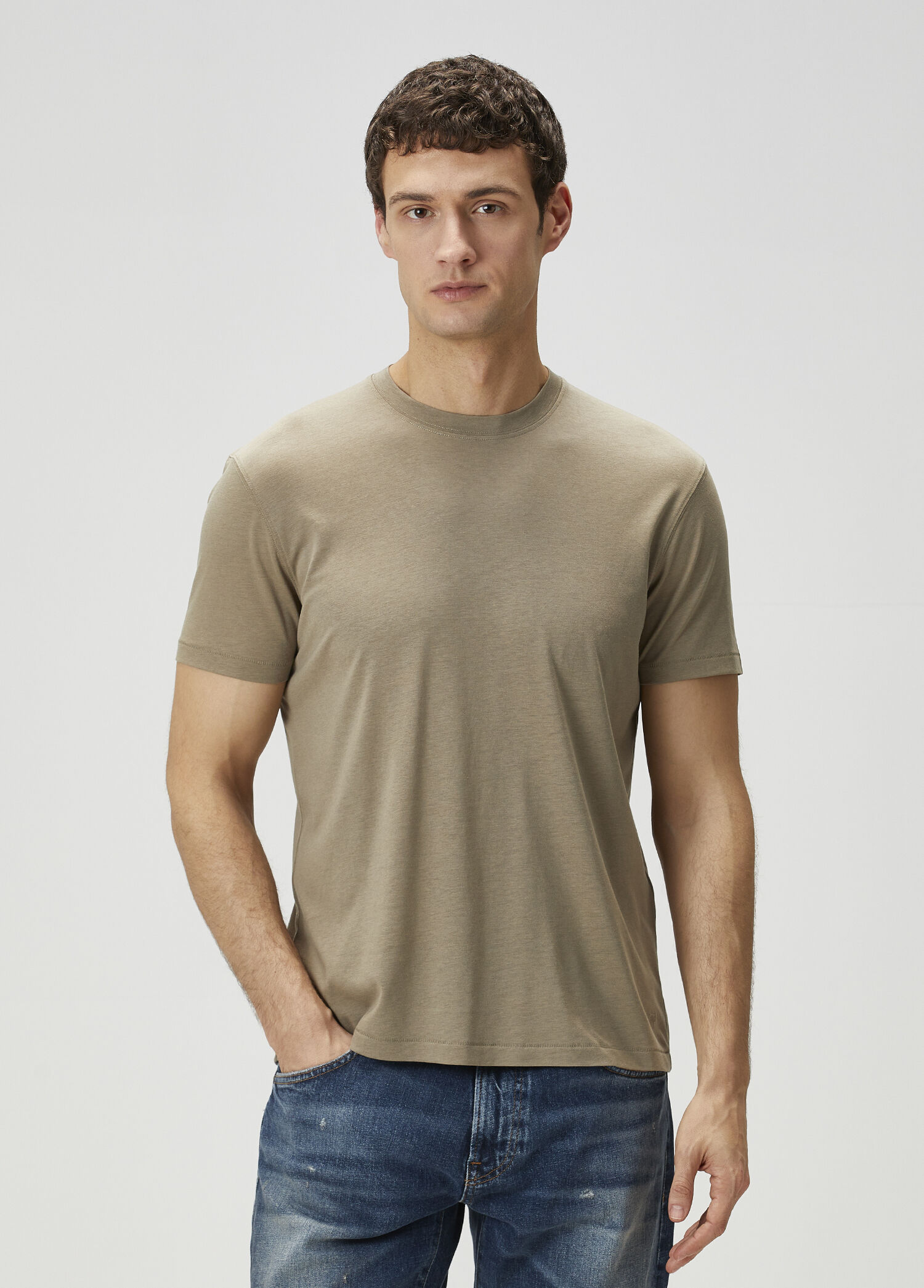 Yeşil Basic T-shirt