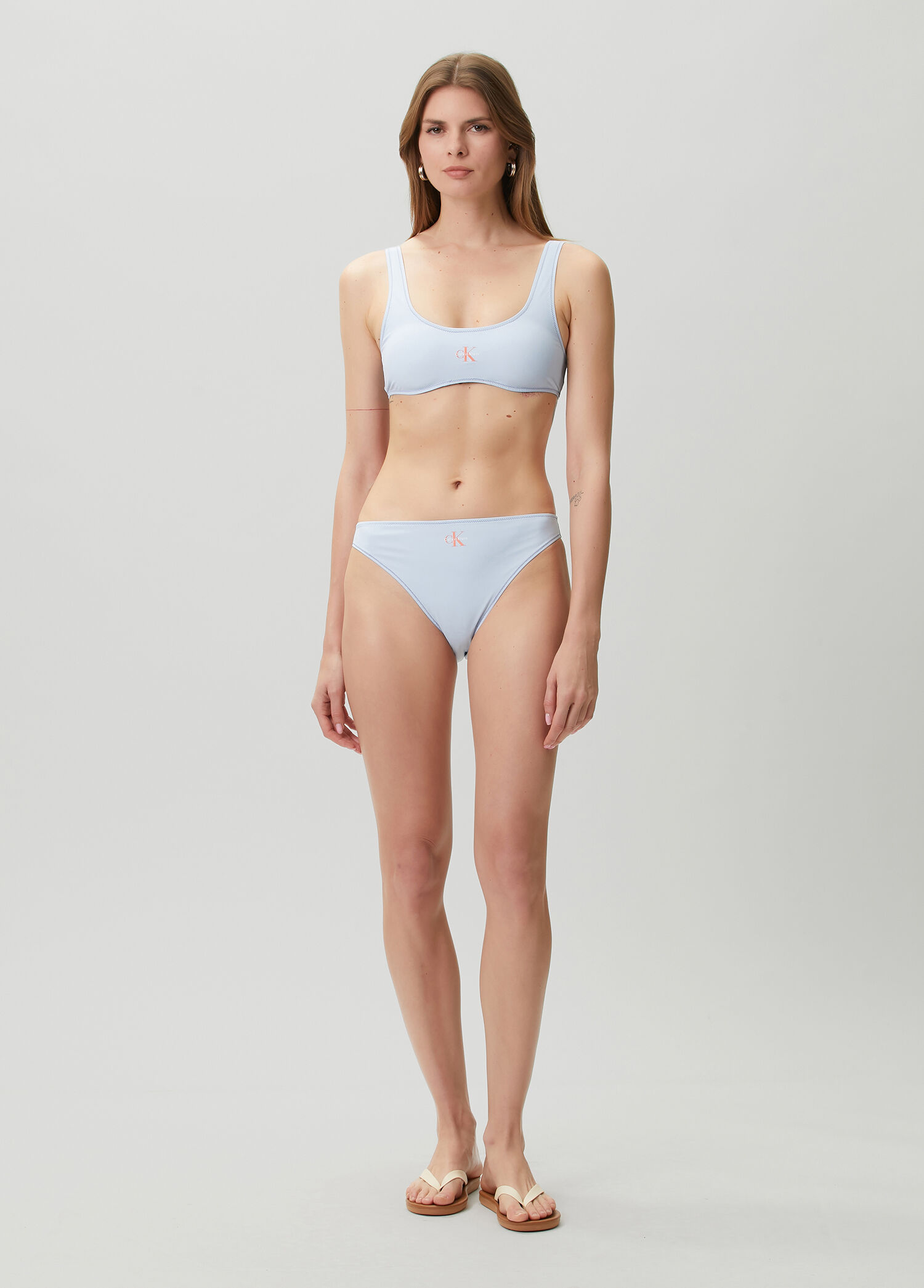 High Leg Mavi Bikini Altı