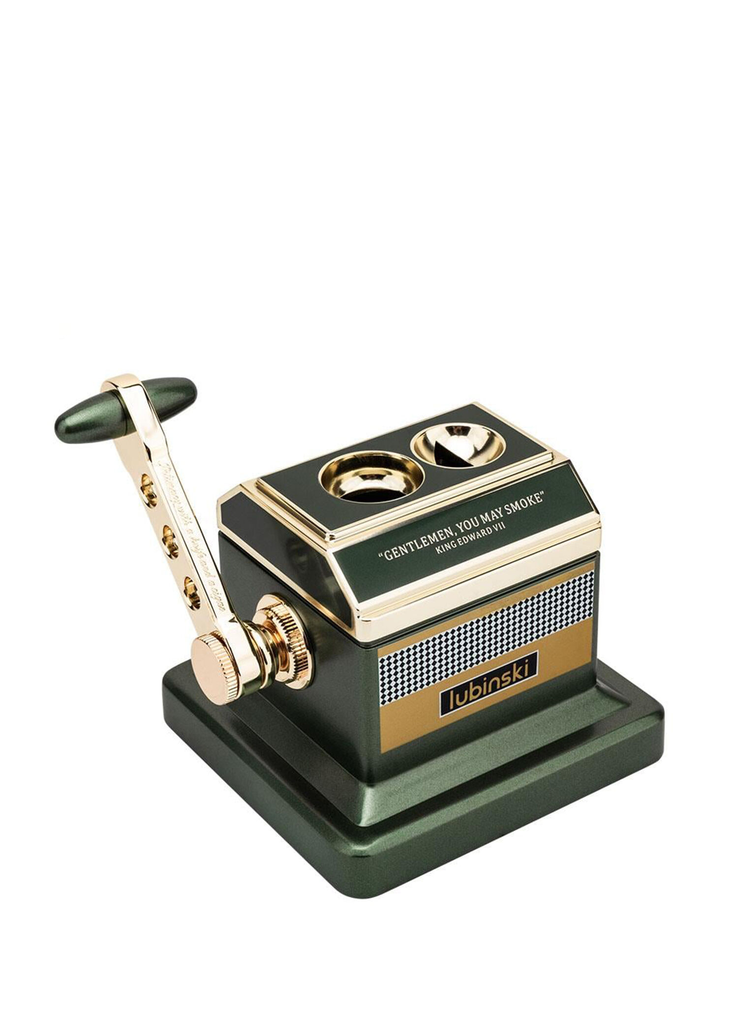 Vintage Special Edt. Metal Giyotin Double Cutter Yeşil Masa Puro Kesici