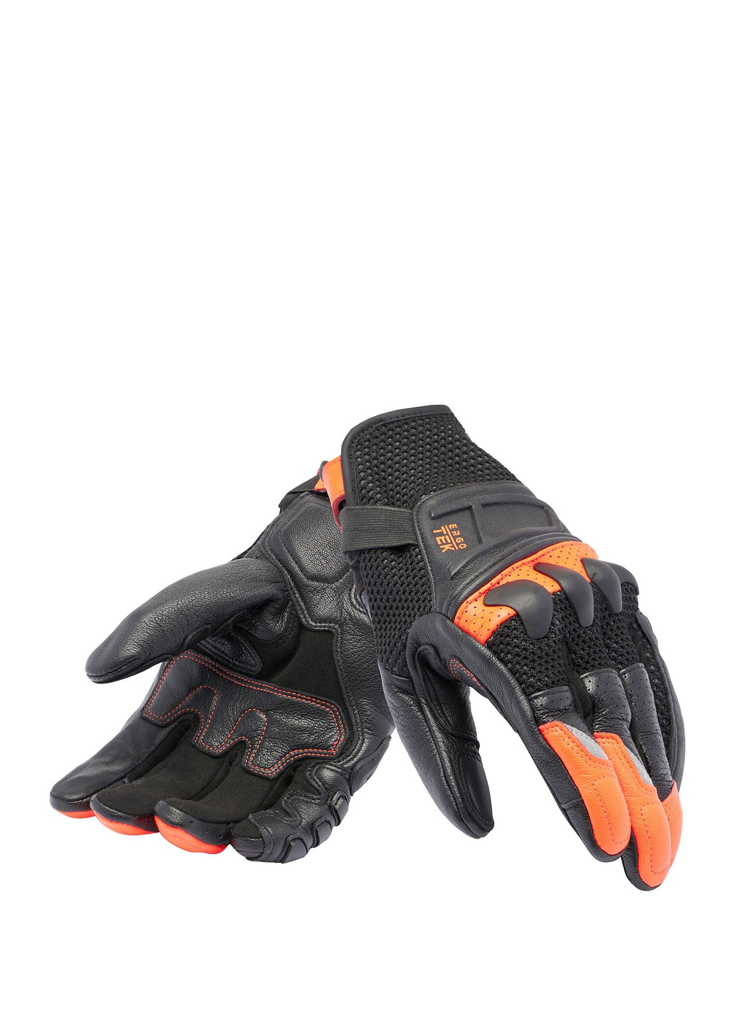 X-Ride 2 Ergo Black Red Fluo Erkek Motosiklet Eldiveni
