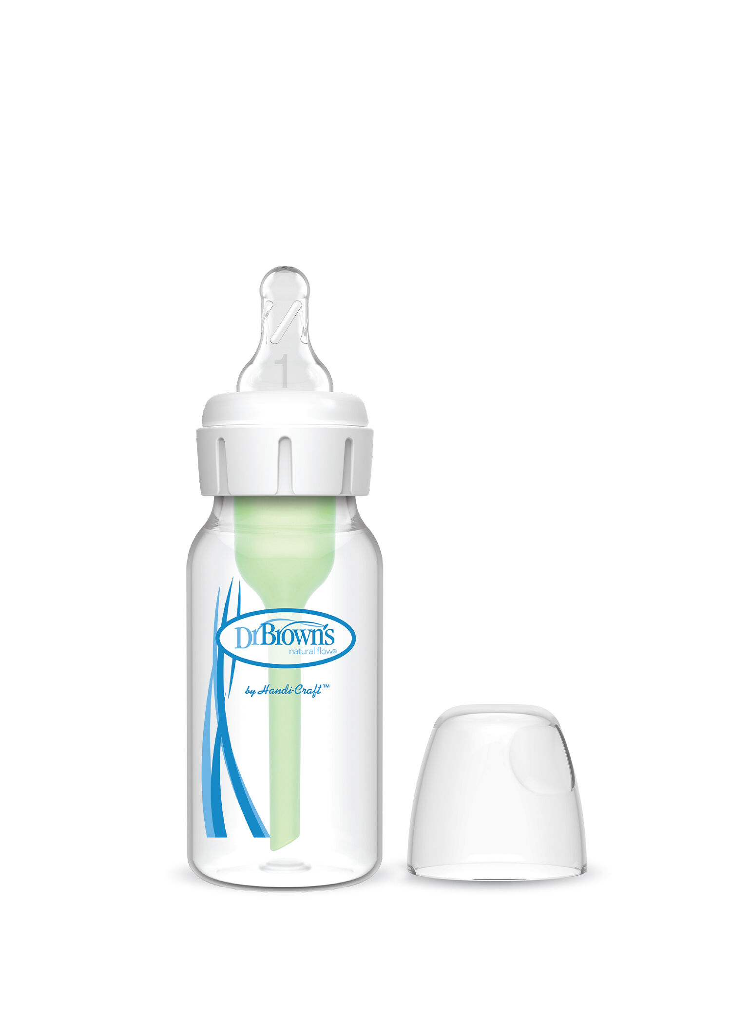 Options+ Şeffaf PP 0-12 Ay Antikolik Dar Ağız Biberon 120 ml