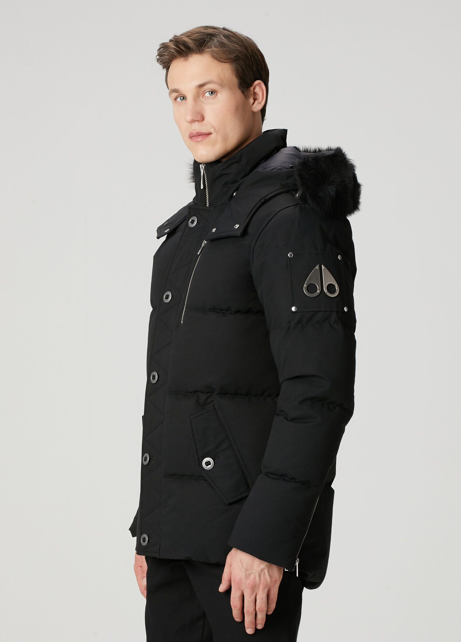Moose Knuckles Siyah Erkek Siyah Kapüşonlu Puff Parka 1810919 | Beymen