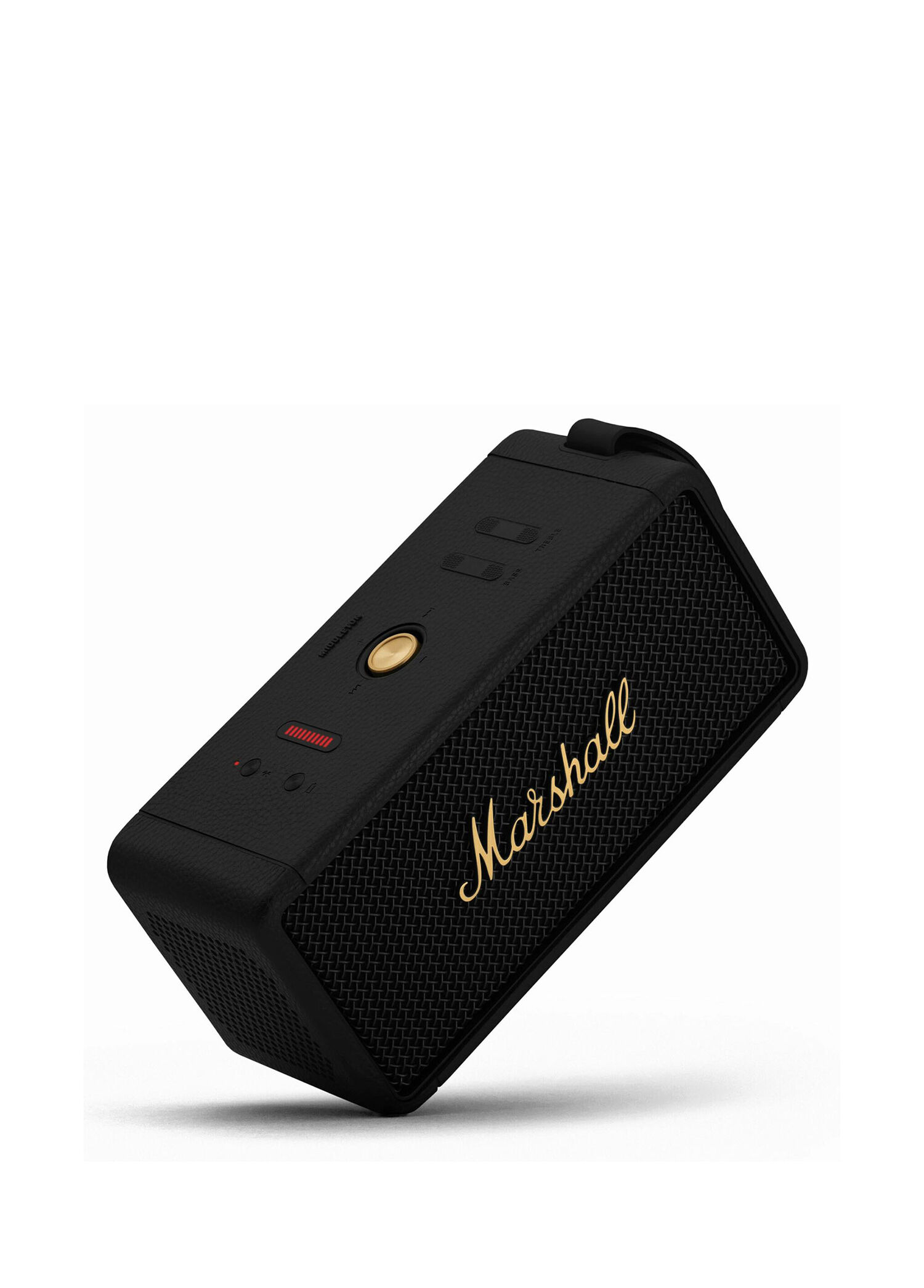 Marshall Middleton Black ＆ Brass Marshall - Middleton Black and Brass Bluetooth Hoparlör - Siyah